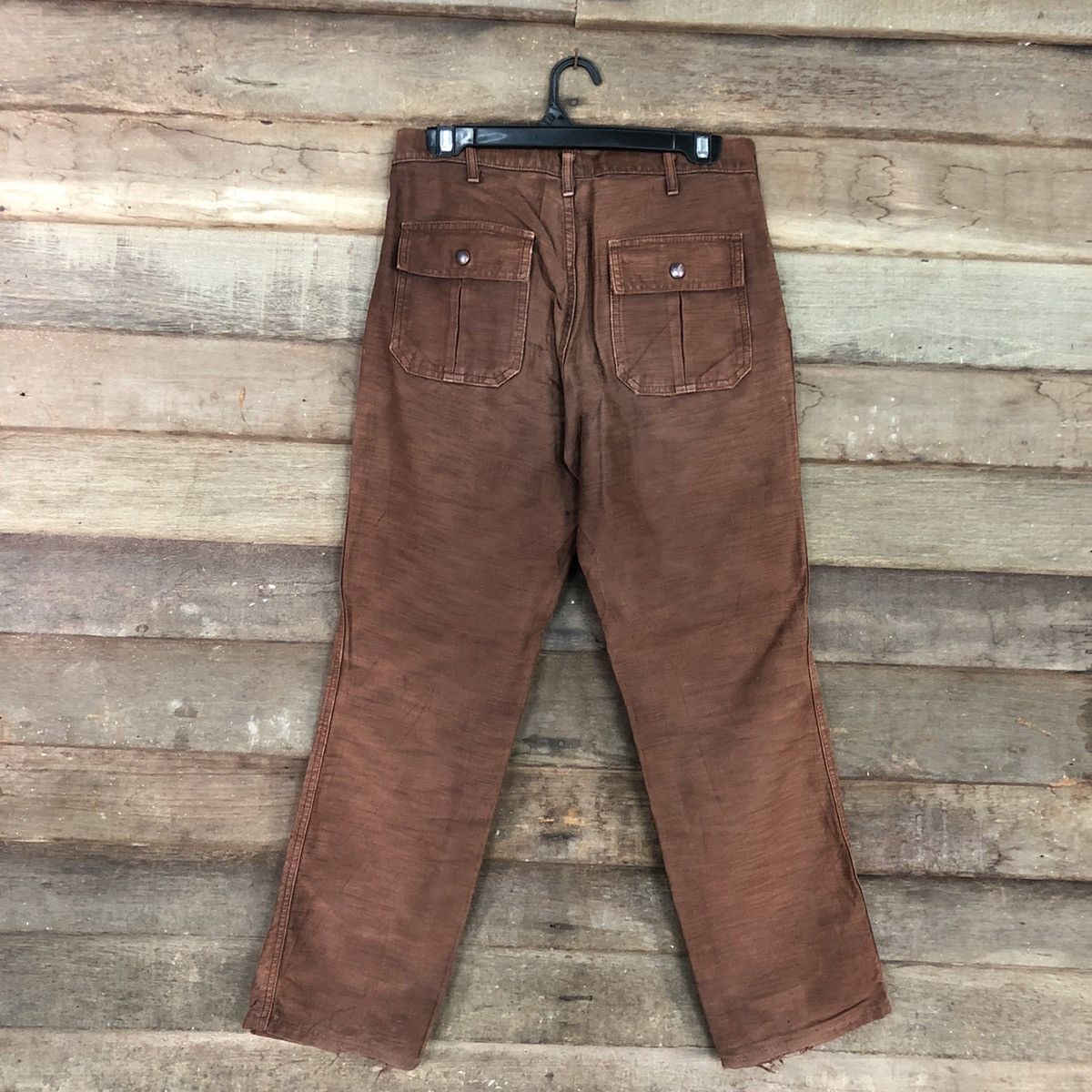 Vintage Walking Jumper faded Dark Brown Cargo bush Pants #c956 Size US 28 / EU 44 - 9 Thumbnail