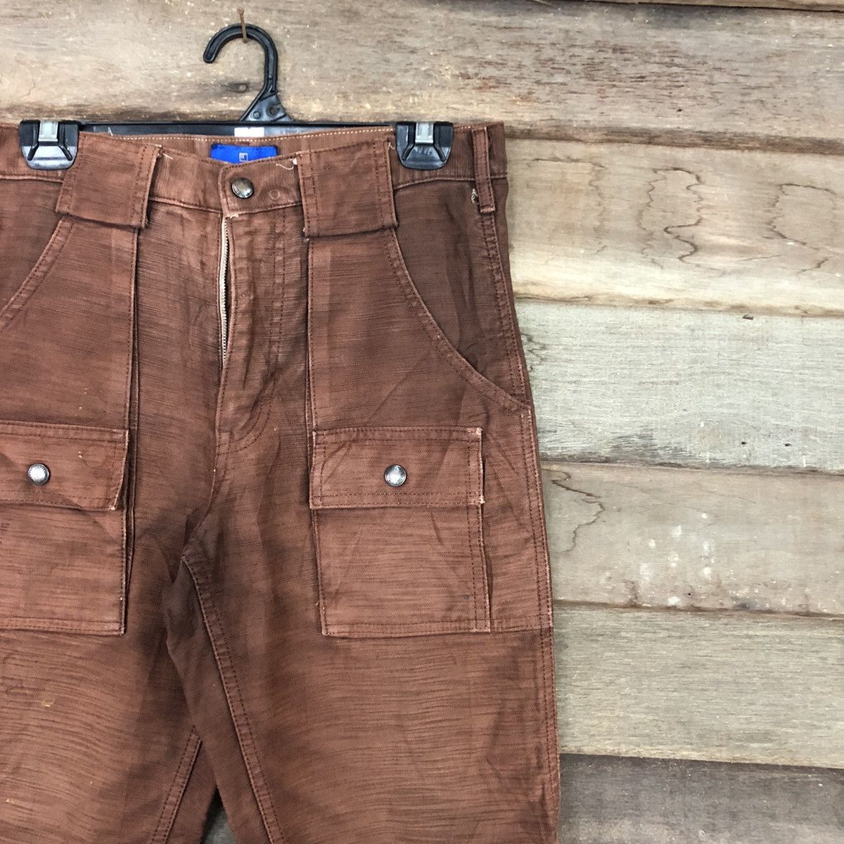 Vintage Walking Jumper faded Dark Brown Cargo bush Pants #c956 Size US 28 / EU 44 - 5 Thumbnail
