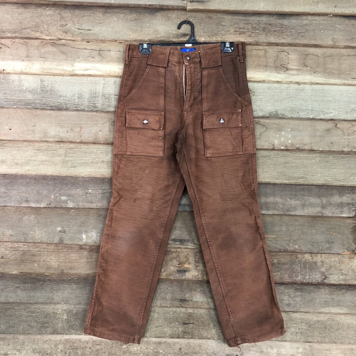 Vintage Walking Jumper faded Dark Brown Cargo bush Pants #c956 Size US 28 / EU 44 - 1 Thumbnail