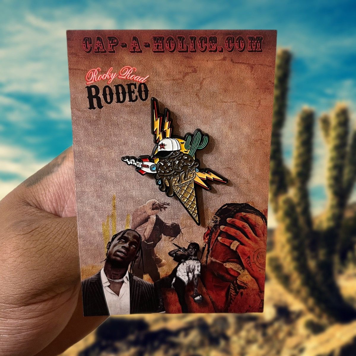 Hat Club Cap-A-Holics ⚡️🚀🌵 Rocky Road RODEO Houston Astros Pin Topperz Size ONE SIZE - 2 Thumbnail