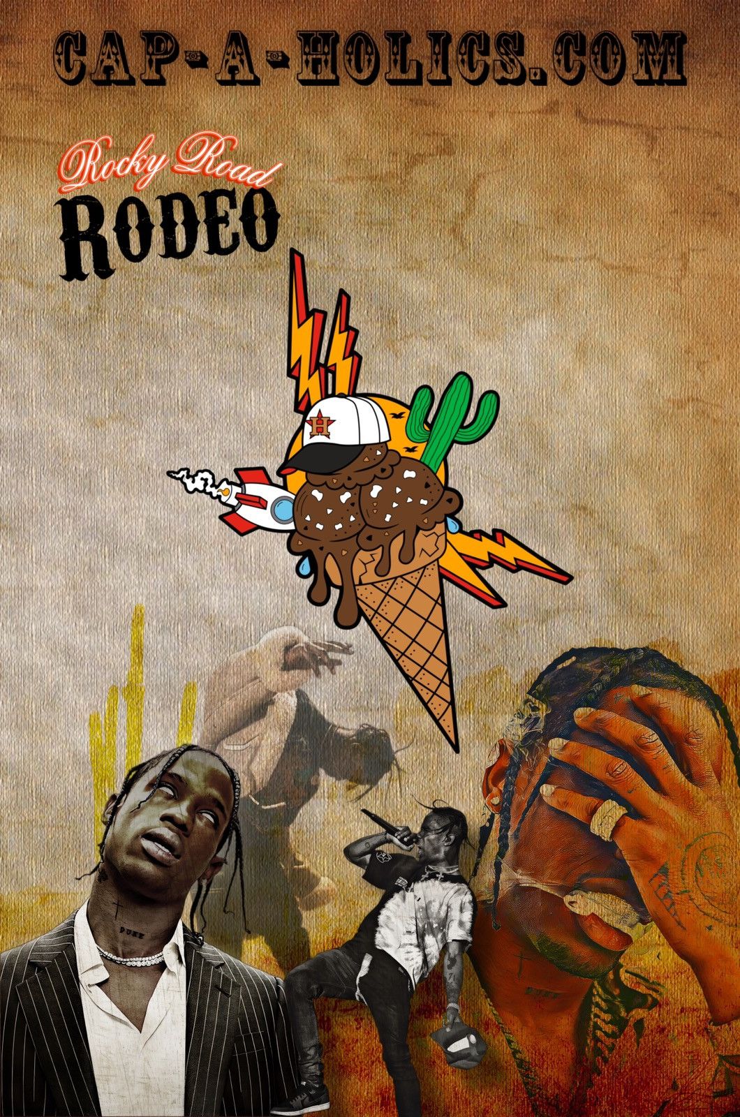 Hat Club Cap-A-Holics ⚡️🚀🌵 Rocky Road RODEO Houston Astros Pin Topperz Size ONE SIZE - 5 Thumbnail