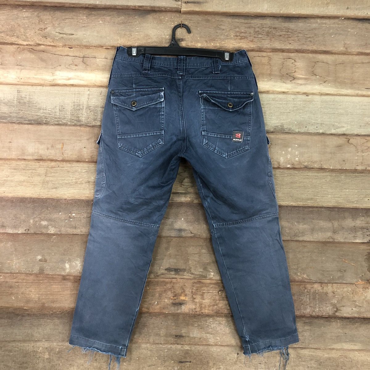 Faded Glory DLL Burtle Dark Blue Multipocket Cargo Pants #c944 Size US 27 - 9 Thumbnail