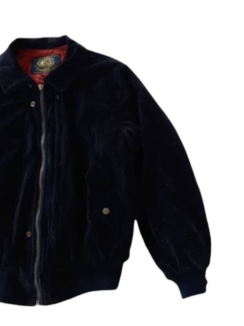 Japanese Brand Vintage Up Hills Velvet Bomber Jacket Size US M / EU 48-50 / 2 - 7 Thumbnail