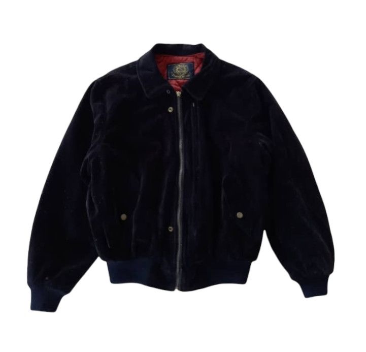 Japanese Brand Vintage Up Hills Velvet Bomber Jacket Size US M / EU 48-50 / 2 - 2 Thumbnail