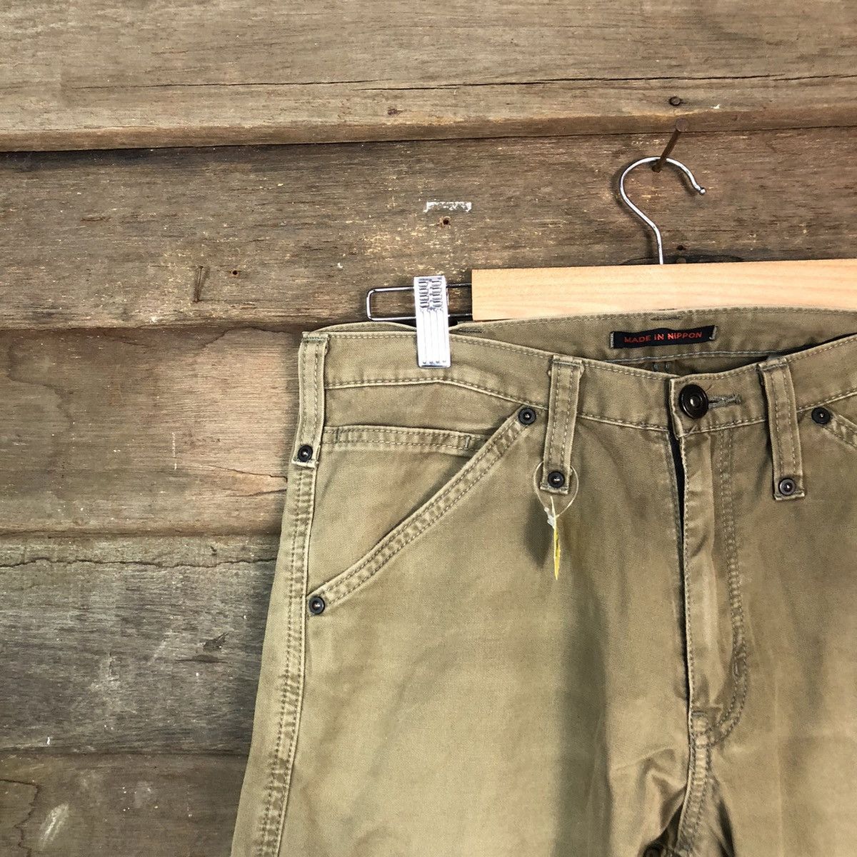 Edition Japan DL Made In Nippon Green brown Cargo Multipocket Pants #1892 Size US 30 / EU 46 - 4 Thumbnail