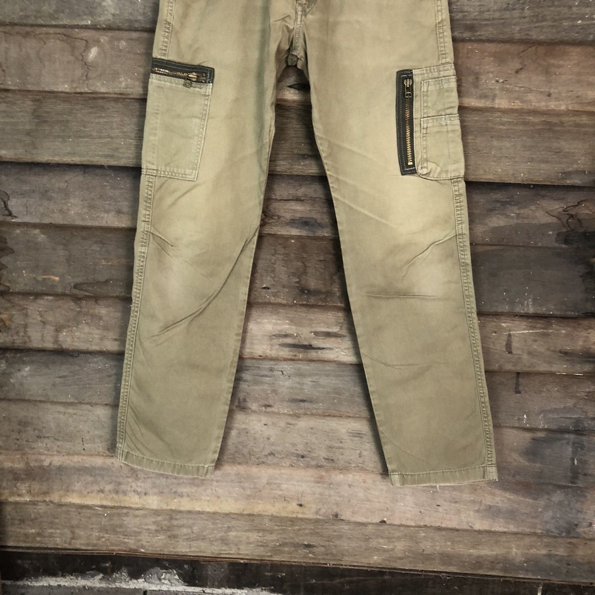 Edition Japan DL Made In Nippon Green brown Cargo Multipocket Pants #1892 Size US 30 / EU 46 - 3 Thumbnail