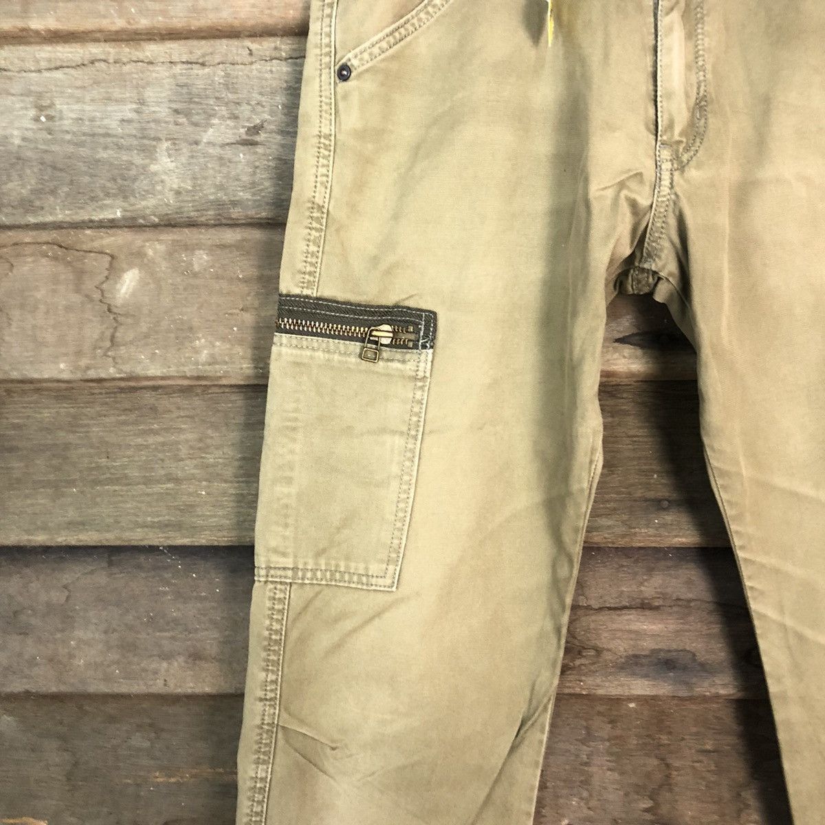 Edition Japan DL Made In Nippon Green brown Cargo Multipocket Pants #1892 Size US 30 / EU 46 - 6 Thumbnail
