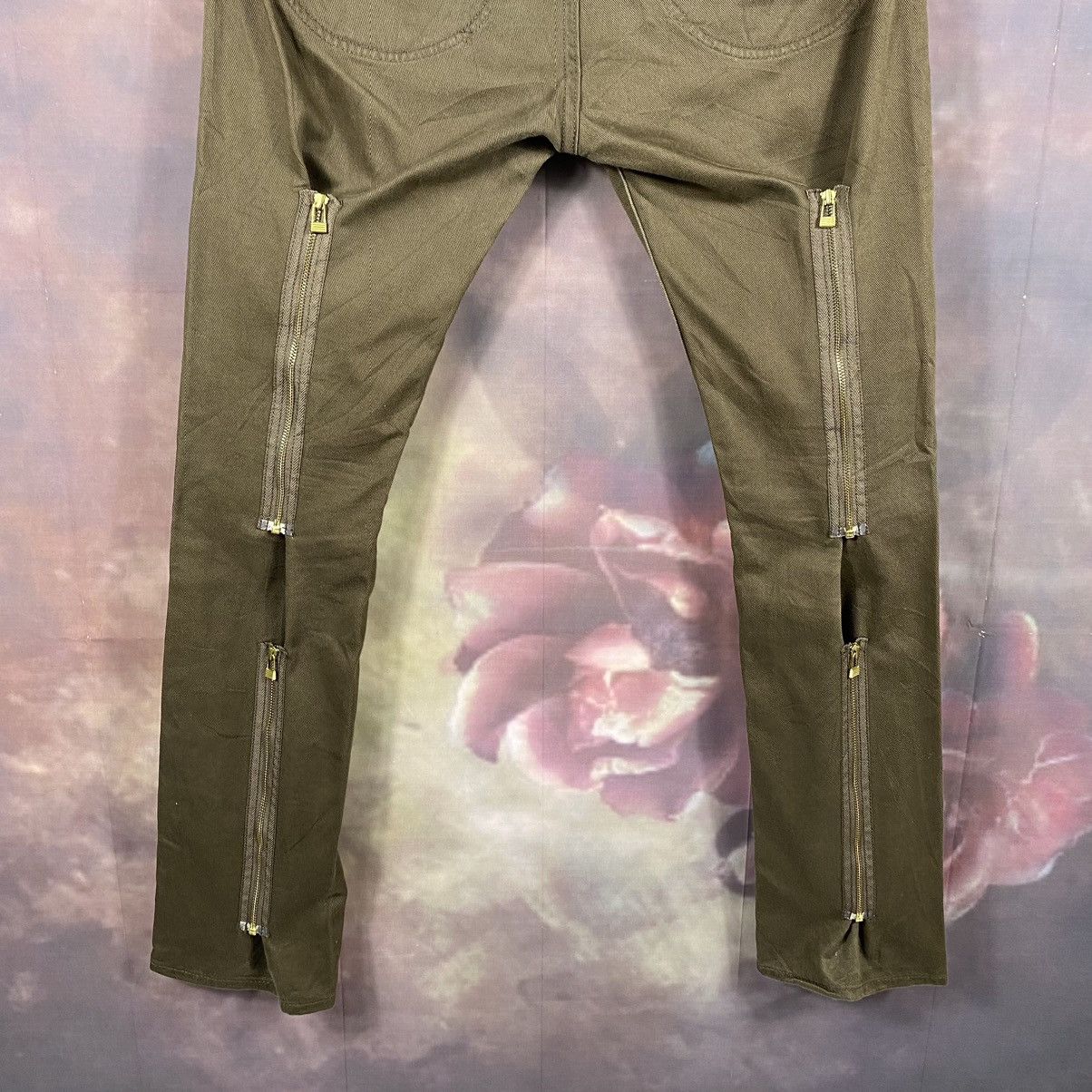 If Six Was Nine Vintage Mackdaddy Mobstyles Punk Zipper Bondage Chinos Pants Size US 34 / EU 50 - 11 Thumbnail