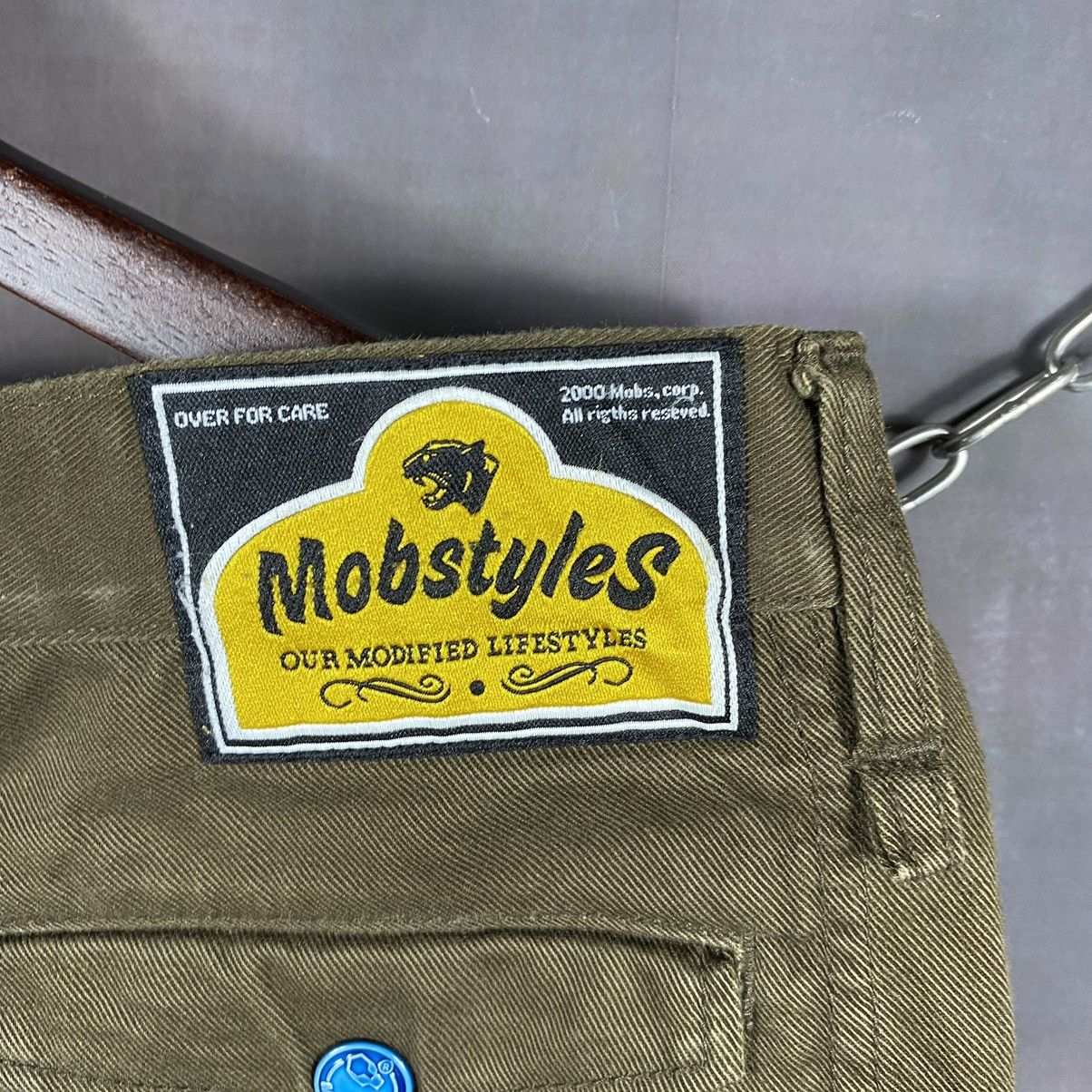 If Six Was Nine Vintage Mackdaddy Mobstyles Punk Zipper Bondage Chinos Pants Size US 34 / EU 50 - 12 Thumbnail