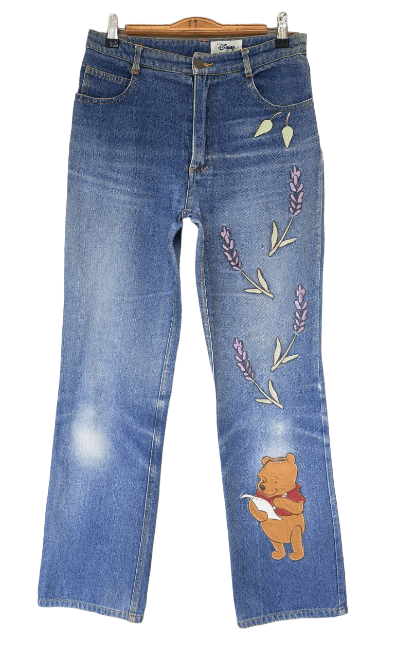 image of Cartoon Network x Disney Winnie The Pooh Denim in Blue, Women's (Size 29)