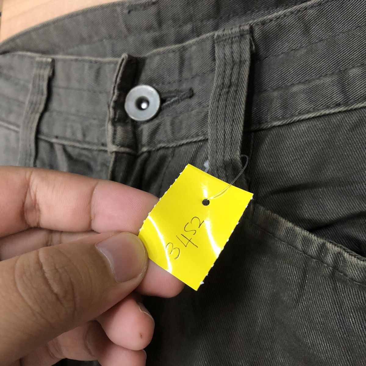 Japanese Brand Se Hing Craks Green Cargo Multipocket Pants #3452 Size US 30 / EU 46 - 10 Thumbnail