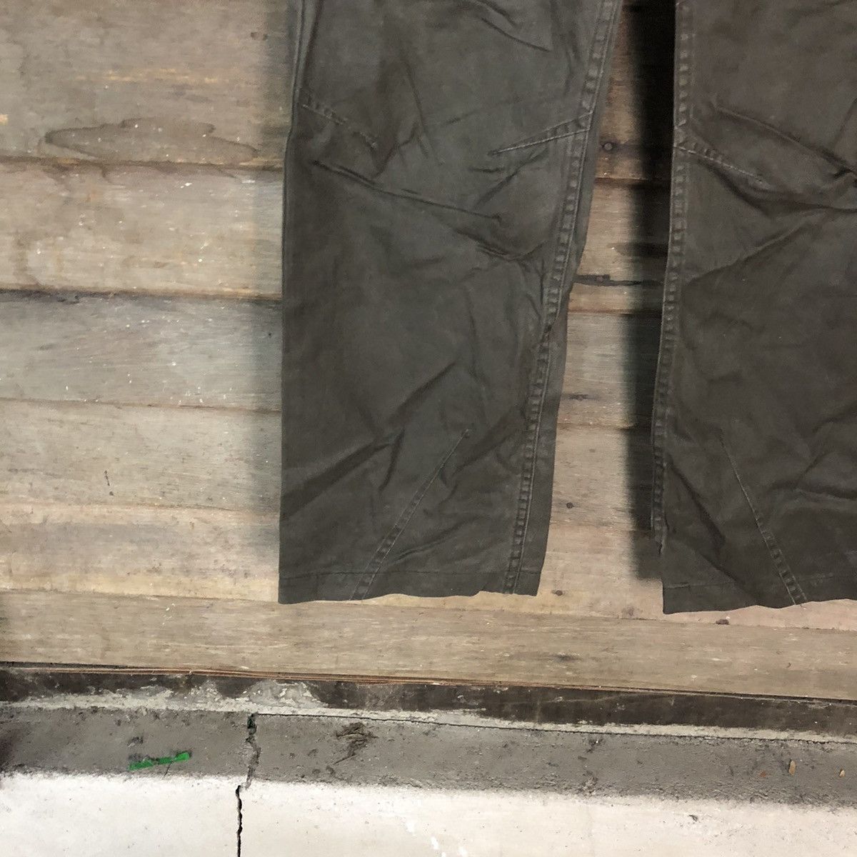 Japanese Brand Se Hing Craks Green Cargo Multipocket Pants #3452 Size US 30 / EU 46 - 8 Thumbnail