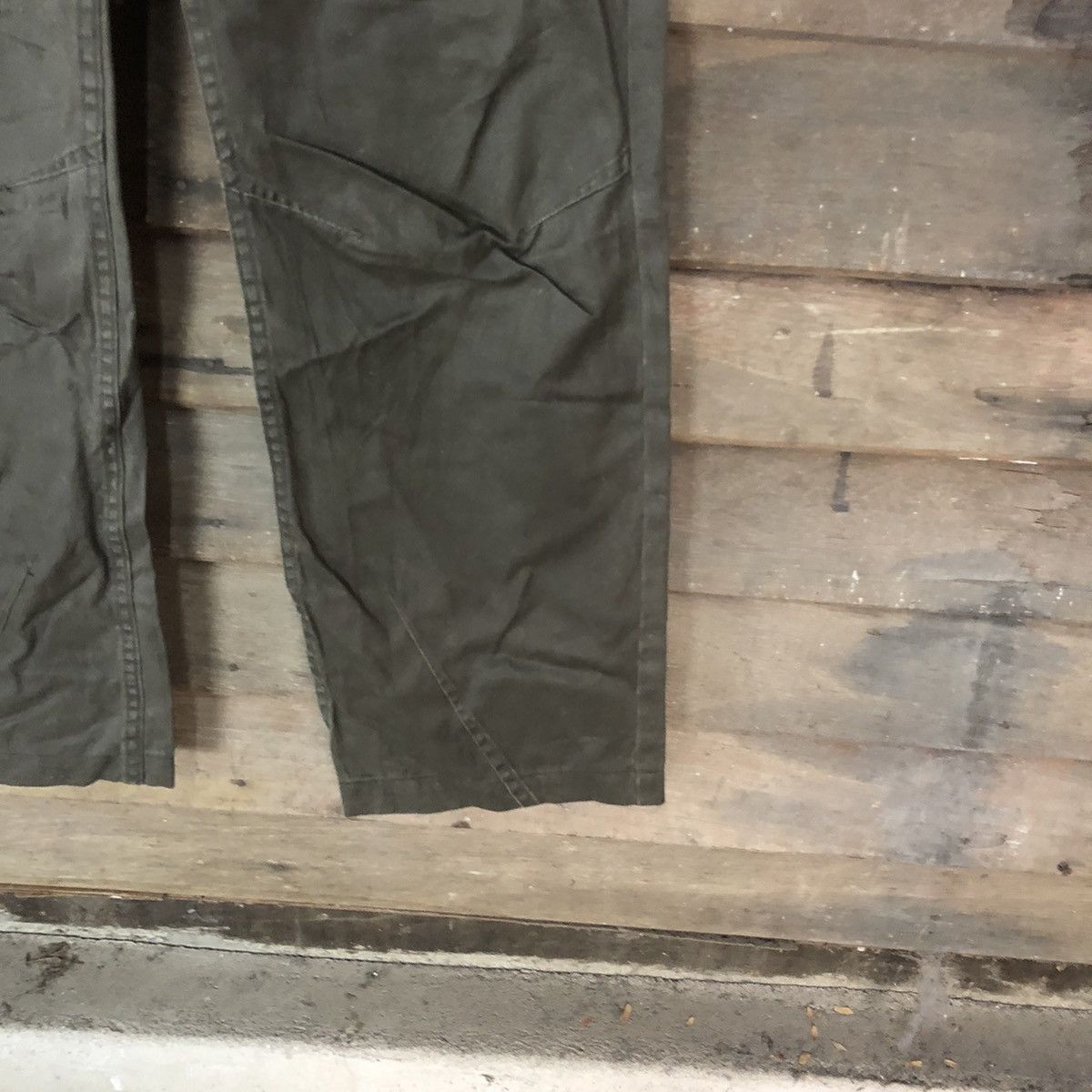 Japanese Brand Se Hing Craks Green Cargo Multipocket Pants #3452 Size US 30 / EU 46 - 9 Thumbnail