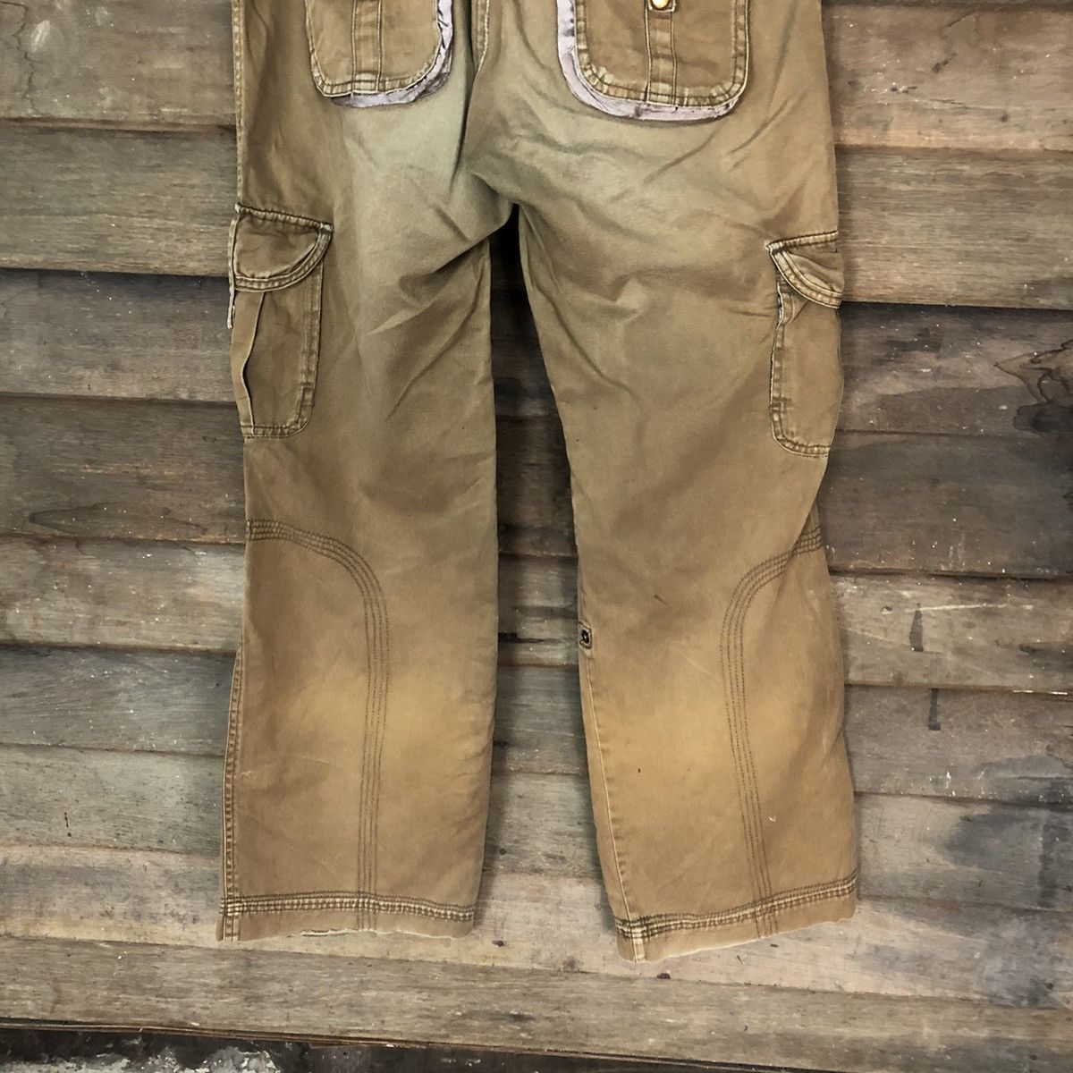 Faded Glory DL Pink Adobe faded Brown multipocket Cargo Pants #4645 Size 30" / US 8 / IT 44 - 13 Thumbnail