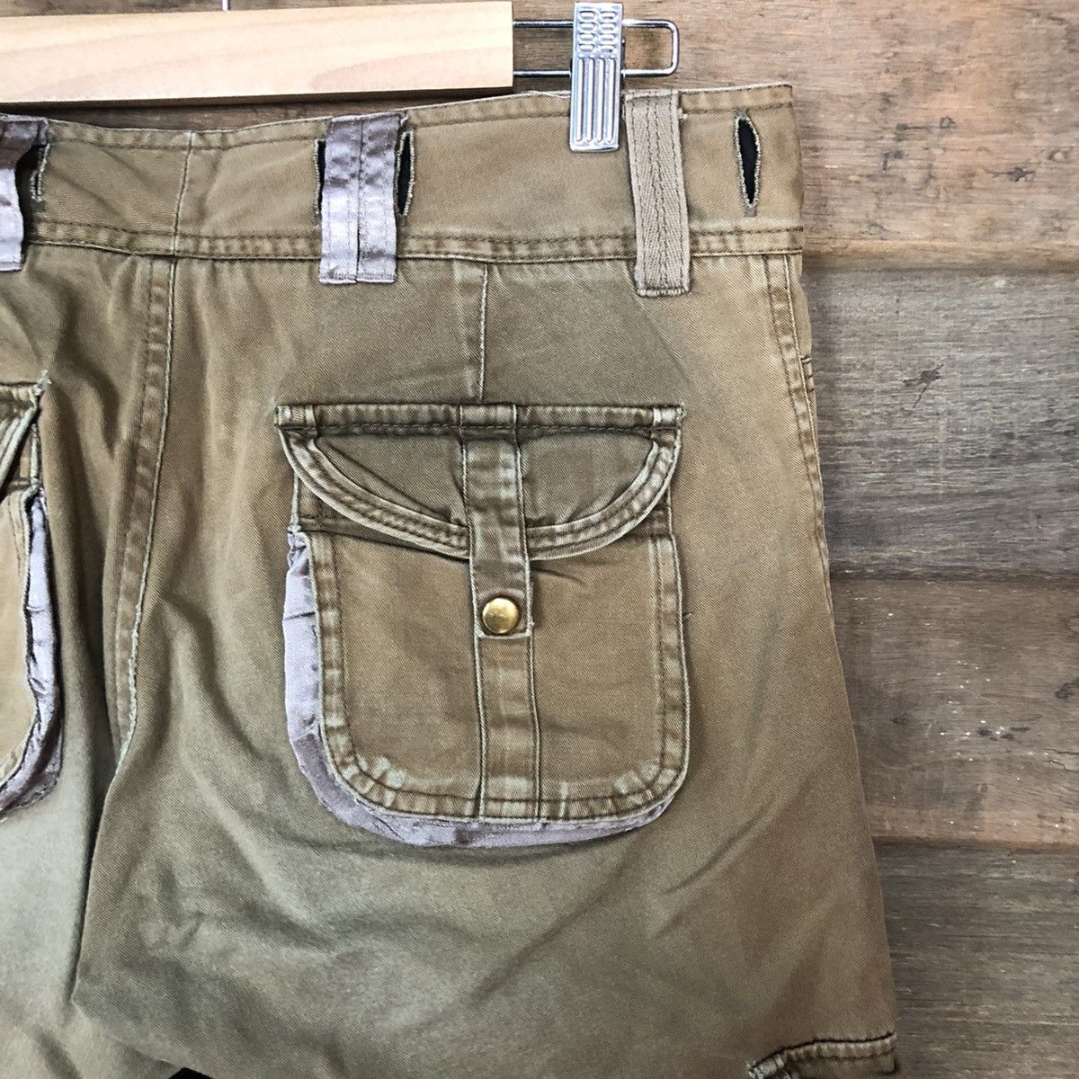 Faded Glory DL Pink Adobe faded Brown multipocket Cargo Pants #4645 Size 30" / US 8 / IT 44 - 15 Thumbnail