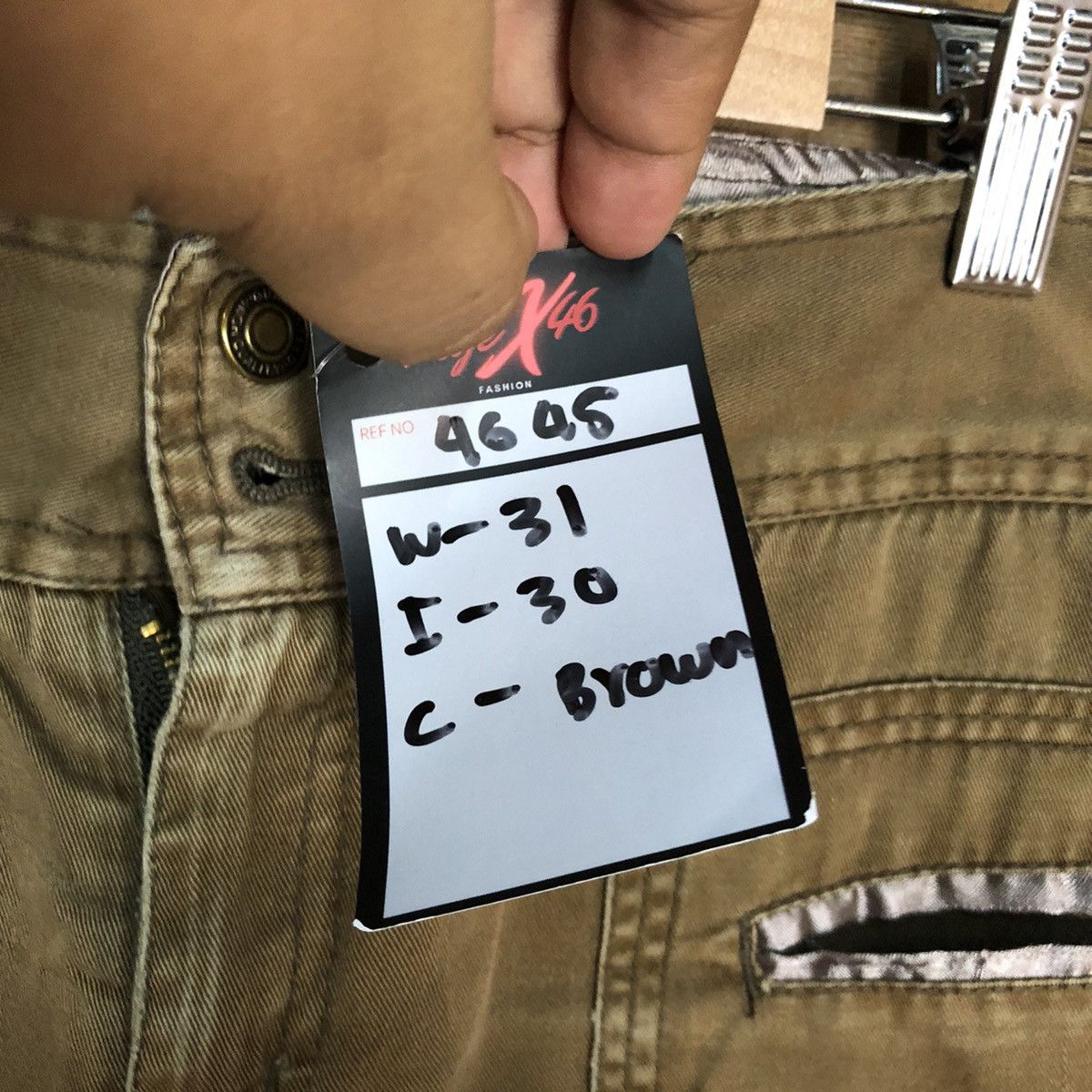 Faded Glory DL Pink Adobe faded Brown multipocket Cargo Pants #4645 Size 30" / US 8 / IT 44 - 10 Thumbnail