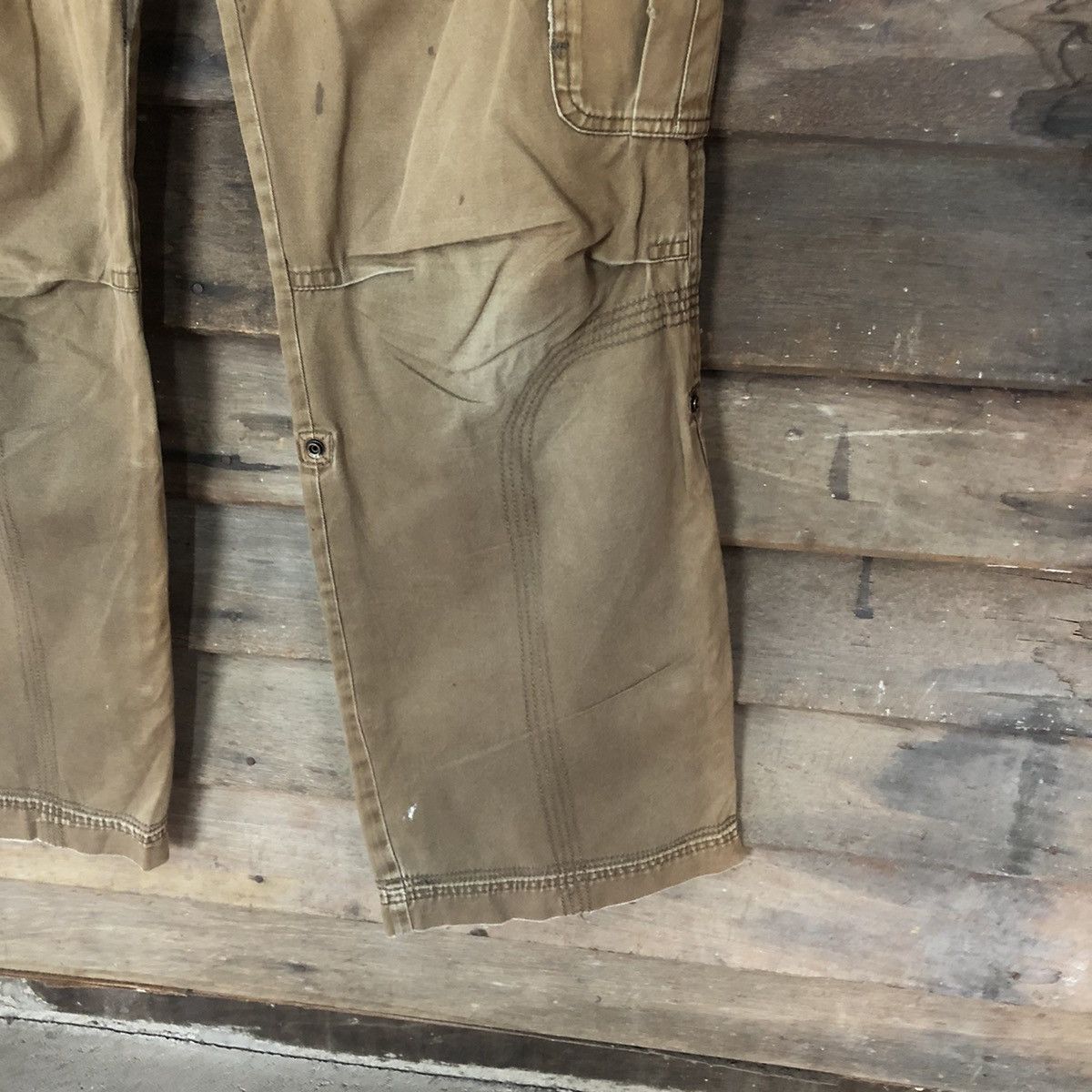 Faded Glory DL Pink Adobe faded Brown multipocket Cargo Pants #4645 Size 30" / US 8 / IT 44 - 9 Thumbnail
