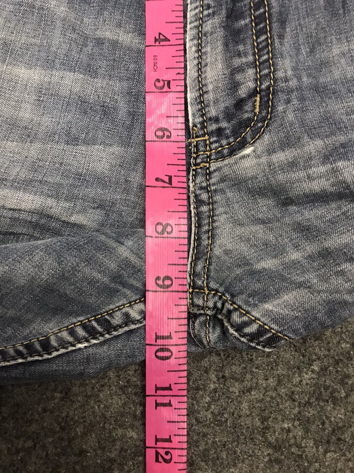 Armani Vintage Armani Jeans Distressed Denim Jeans 34 36 Indigo Size US 34 / EU 50 - 7 Thumbnail