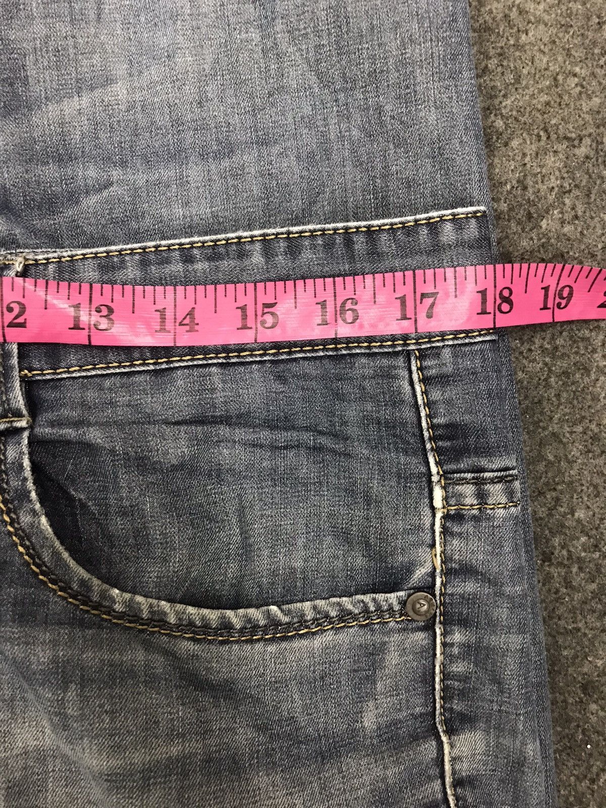 Armani Vintage Armani Jeans Distressed Denim Jeans 34 36 Indigo Size US 34 / EU 50 - 6 Thumbnail