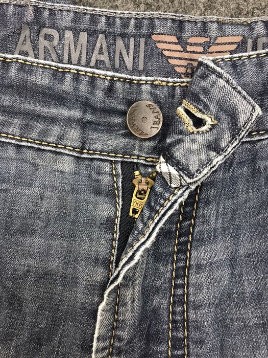 Vintage Vintage Armani Jeans Distressed Denim Jeans 34 36 Indigo | Grailed