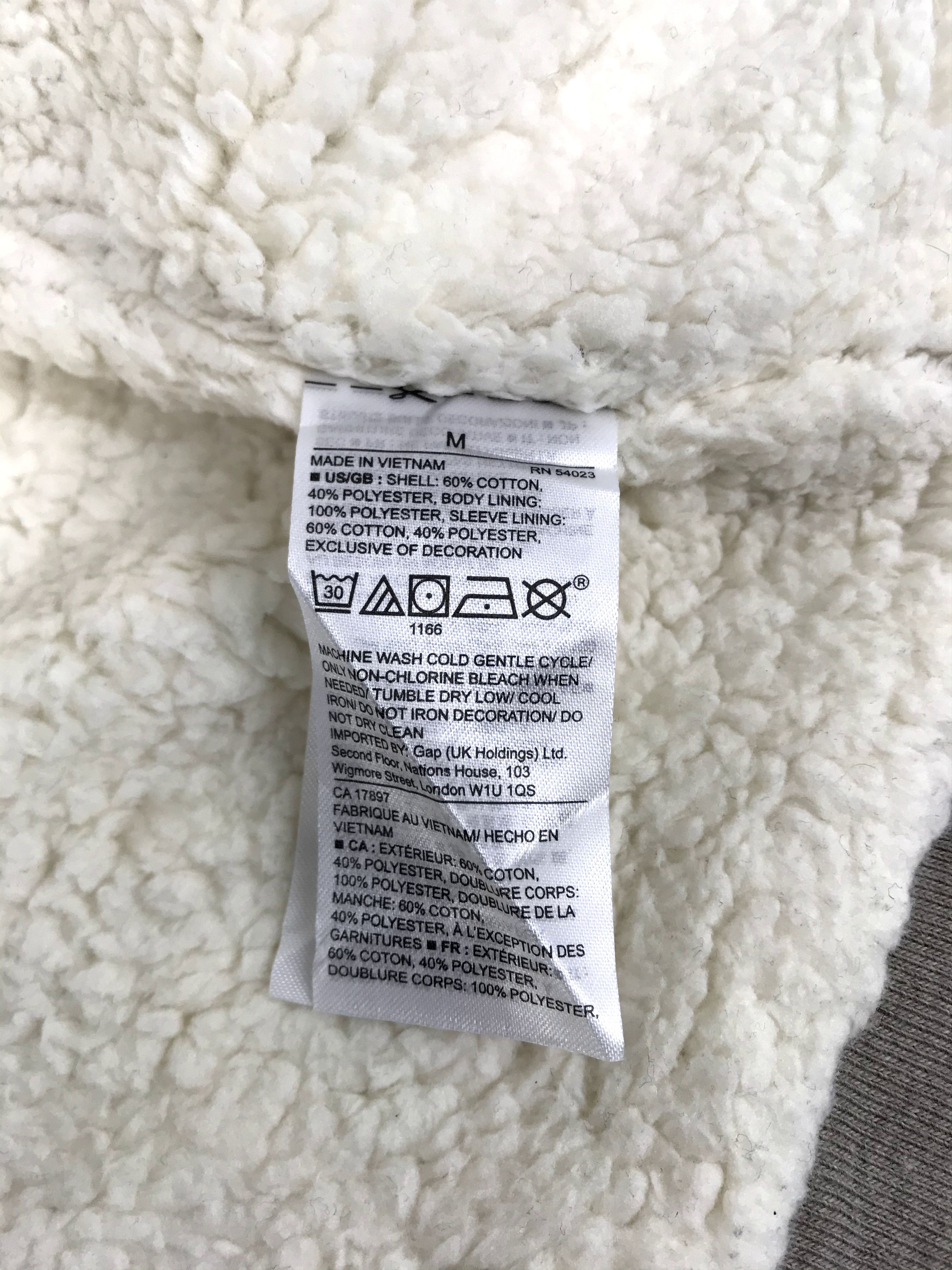 Gap Gap Hoodie Sweatshirt Jacket Front Pocket Sherpa Size US M / EU 48-50 / 2 - 7 Thumbnail