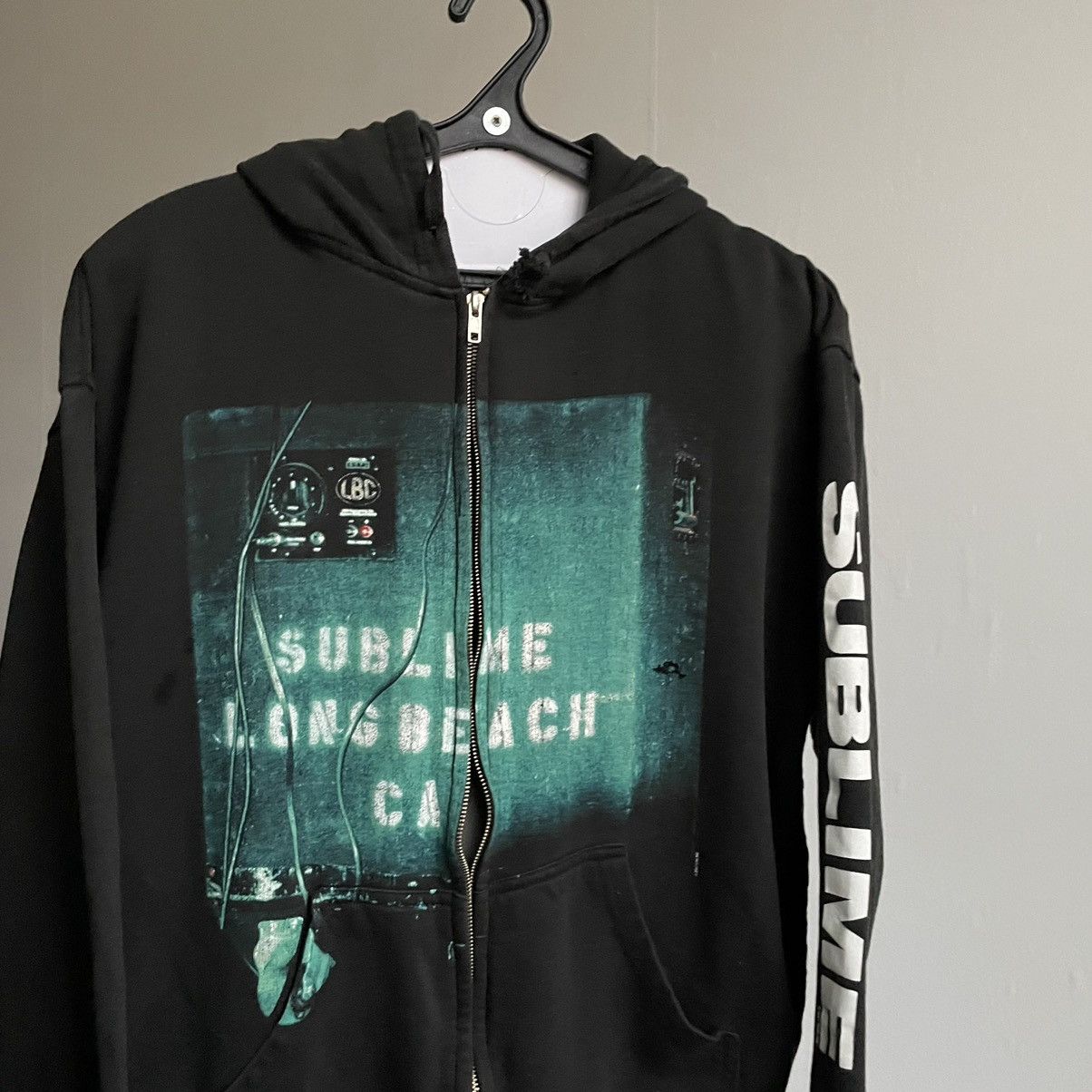 Band Tees Vintage 2007 Sublime Distressed Zip Hoodie Size US M / EU 48-50 / 2 - 2 Thumbnail