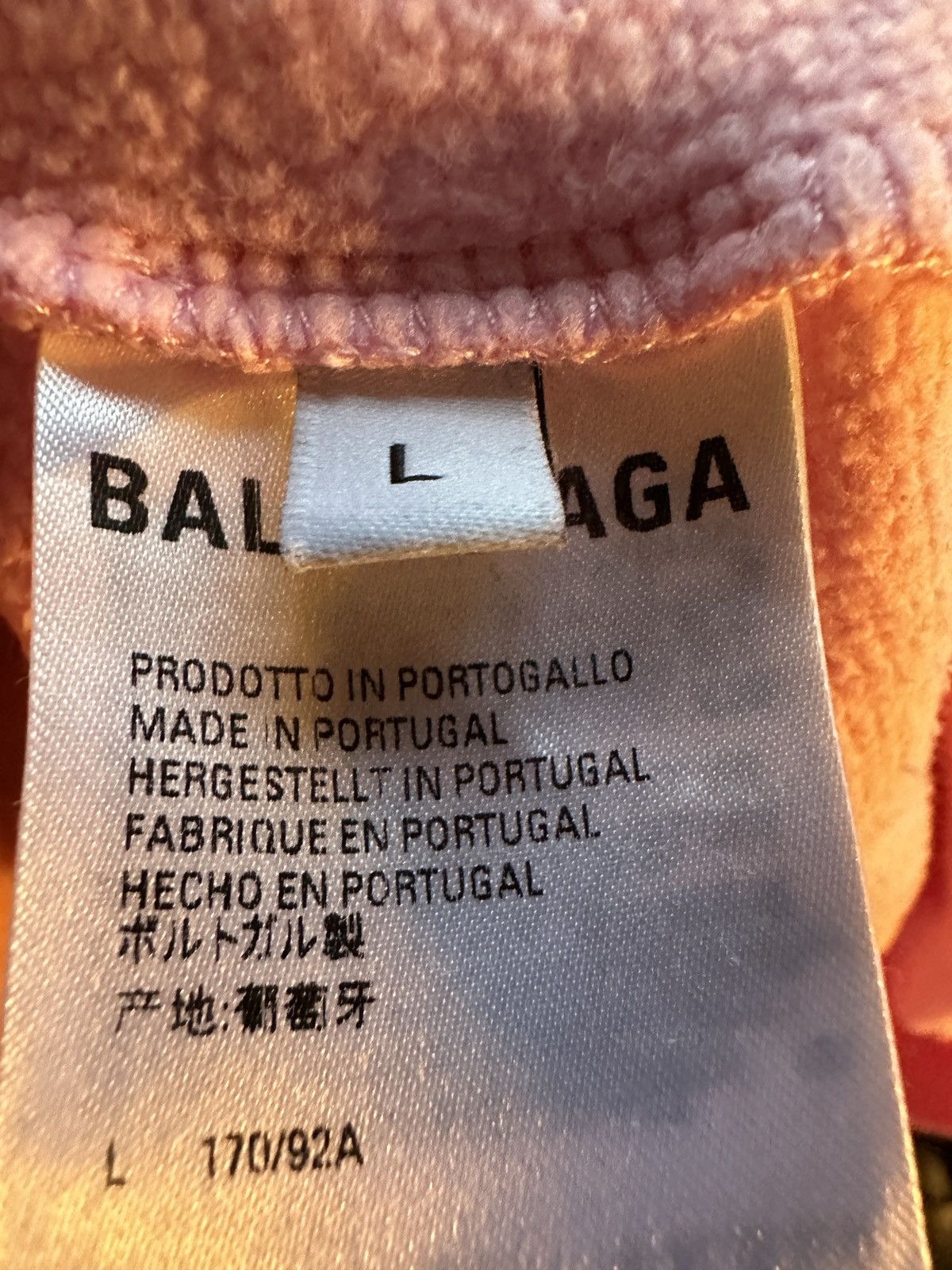 Balenciaga Balenciaga Pink Logo Hoodie Size US L / EU 52-54 / 3 - 8 Thumbnail