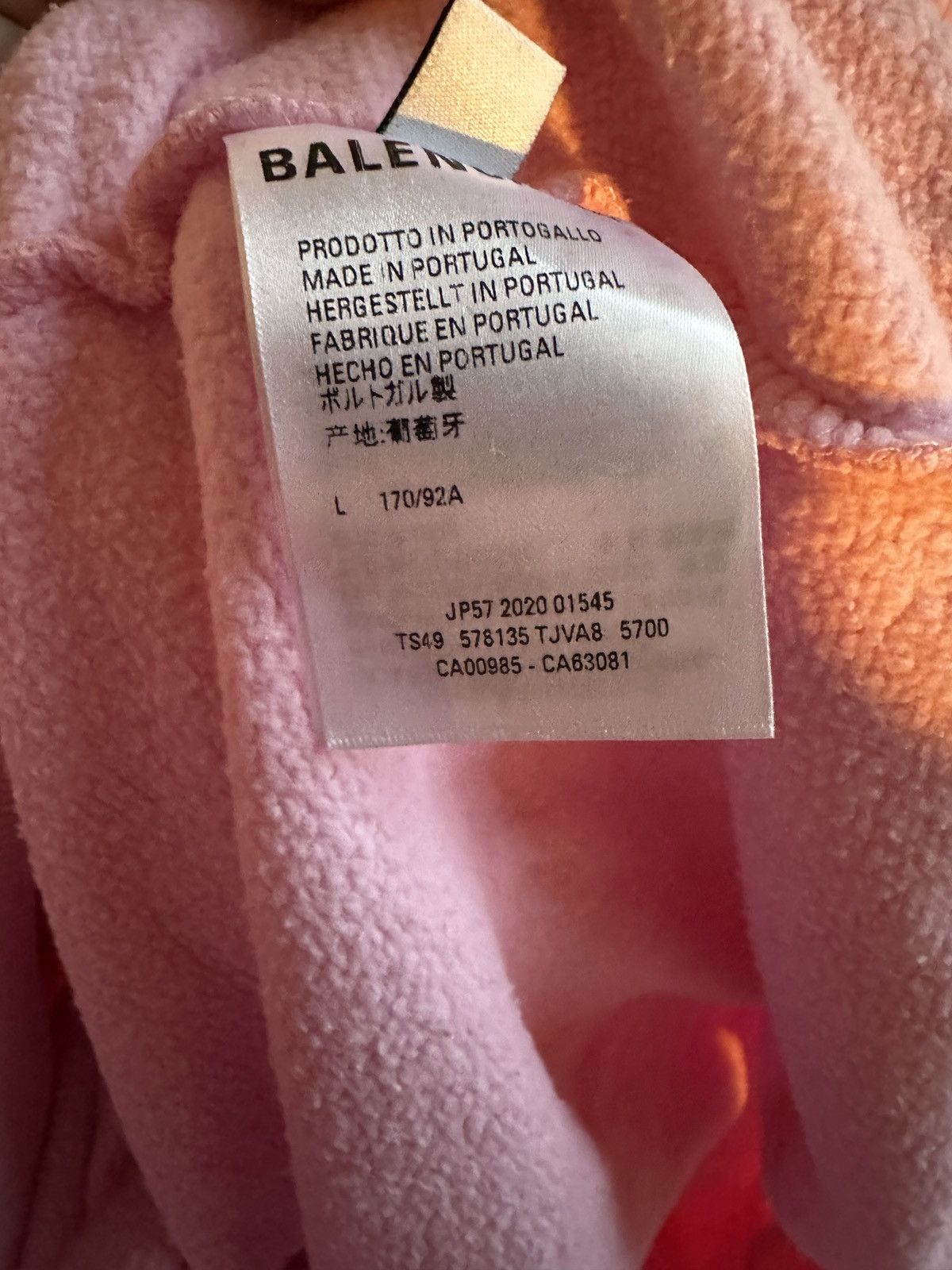 Balenciaga Balenciaga Pink Logo Hoodie Size US L / EU 52-54 / 3 - 6 Thumbnail