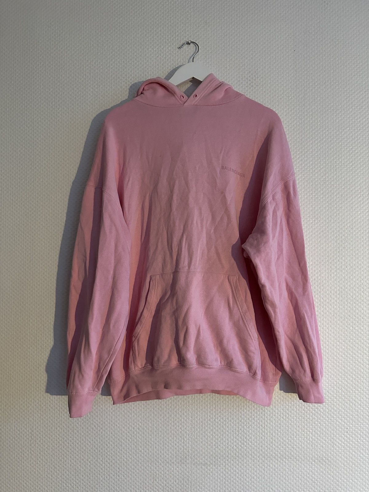 Balenciaga Balenciaga Pink Logo Hoodie Size US L / EU 52-54 / 3 - 2 Thumbnail