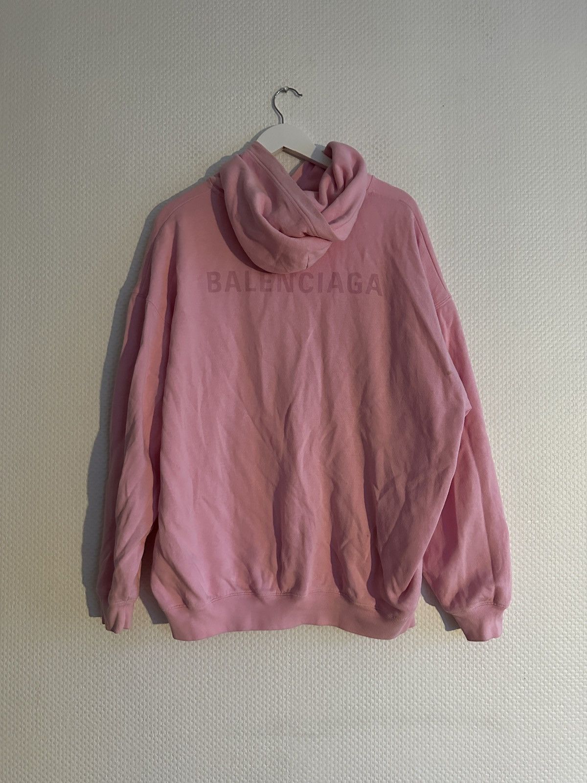 Balenciaga Balenciaga Pink Logo Hoodie Size US L / EU 52-54 / 3 - 1 Thumbnail