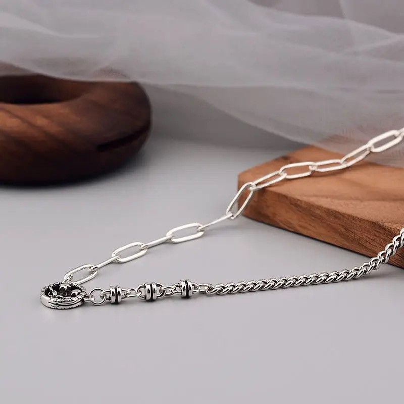 Jewelry Creative Hollow Smile Face Necklace Size ONE SIZE - 4 Thumbnail