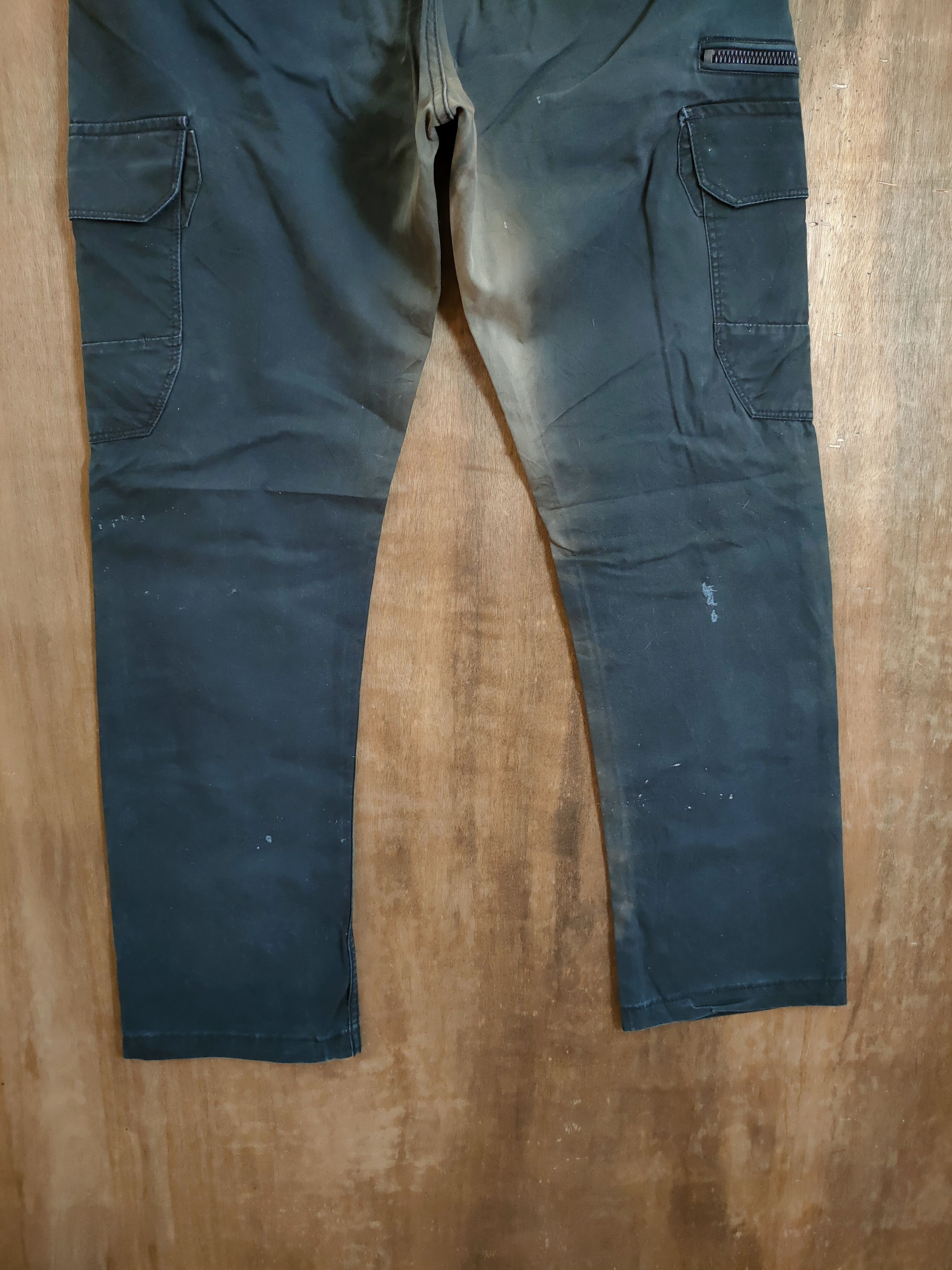 Faded Glory DLL Evenriver thrashed faded distressed cargo pants #46-361 Size US 30 / EU 46 - 7 Thumbnail