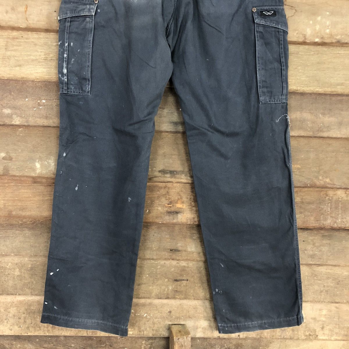 Japanese Brand Japan Blue Multipocket distressed dirty Cargo Pants #3615 Size US 34 / EU 50 - 12 Thumbnail