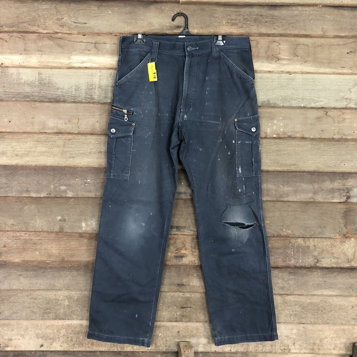Japan Blue Multipocket distressed dirty Cargo Pants #3615