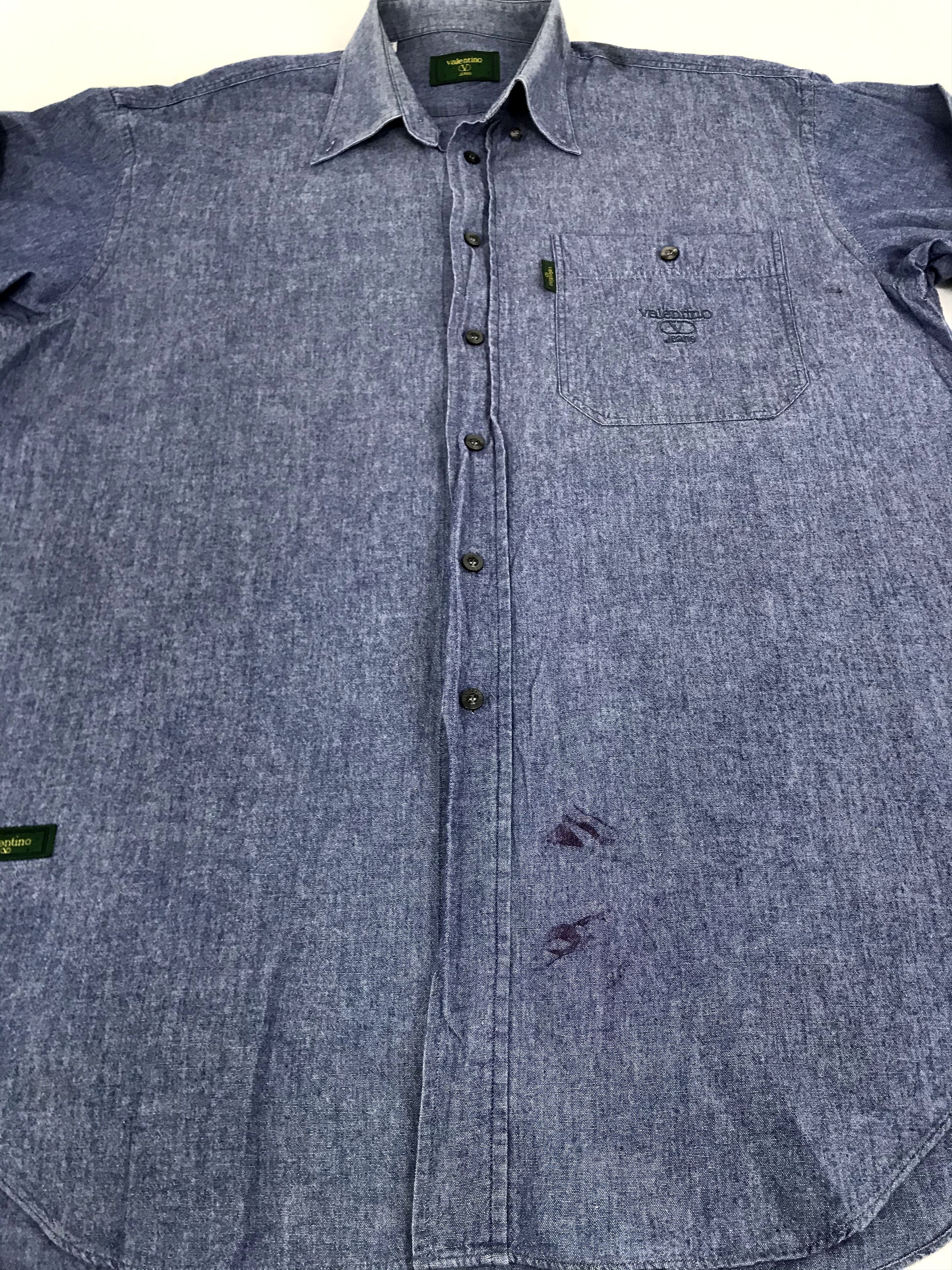 Valentino V Valentino Jeans Italian Designer Western Denim Size US XL / EU 56 / 4 - 2 Thumbnail