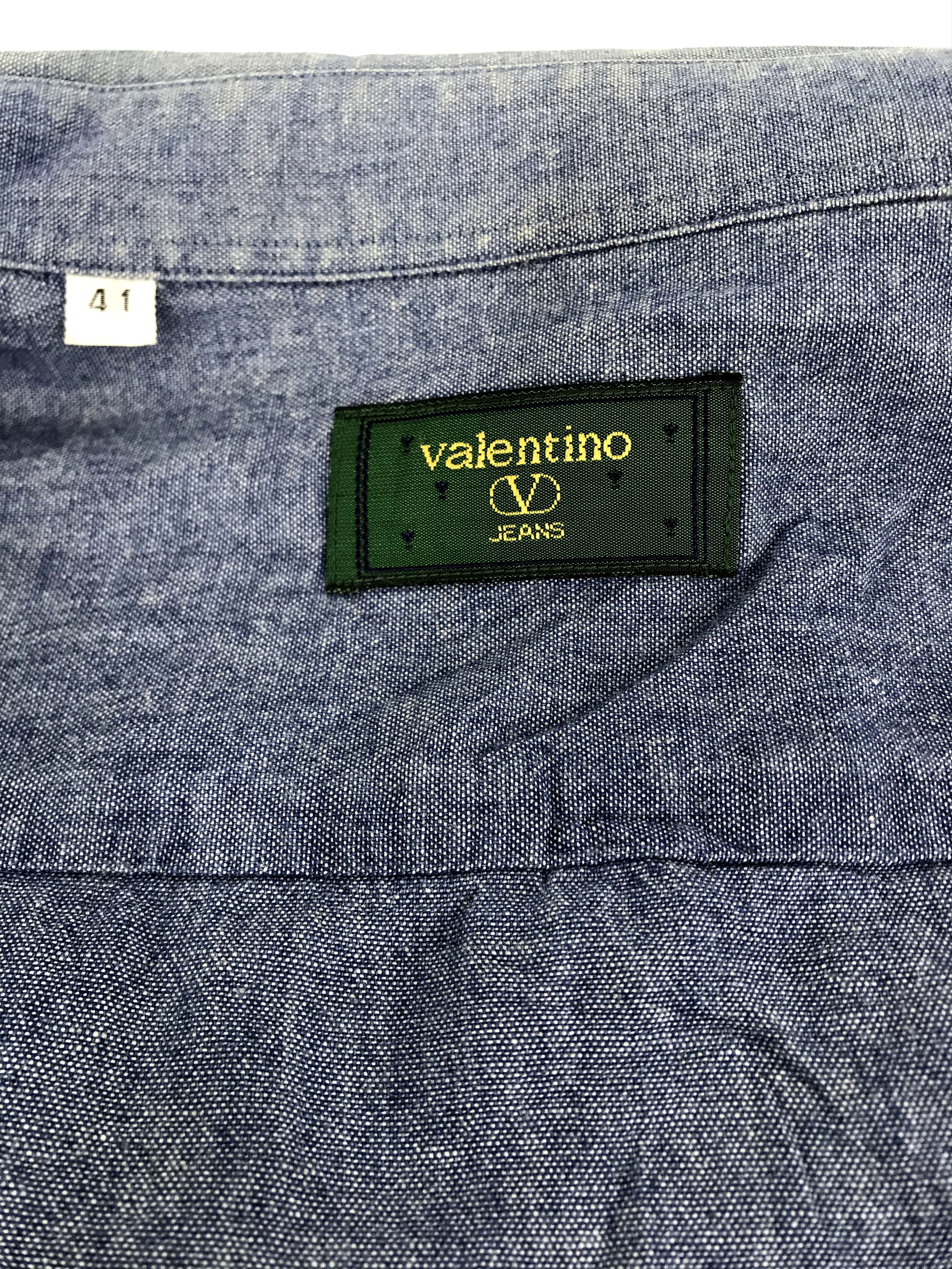 Valentino V Valentino Jeans Italian Designer Western Denim Size US XL / EU 56 / 4 - 6 Thumbnail