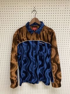 Supreme Velvet Swirl Work Shirt | Grailed