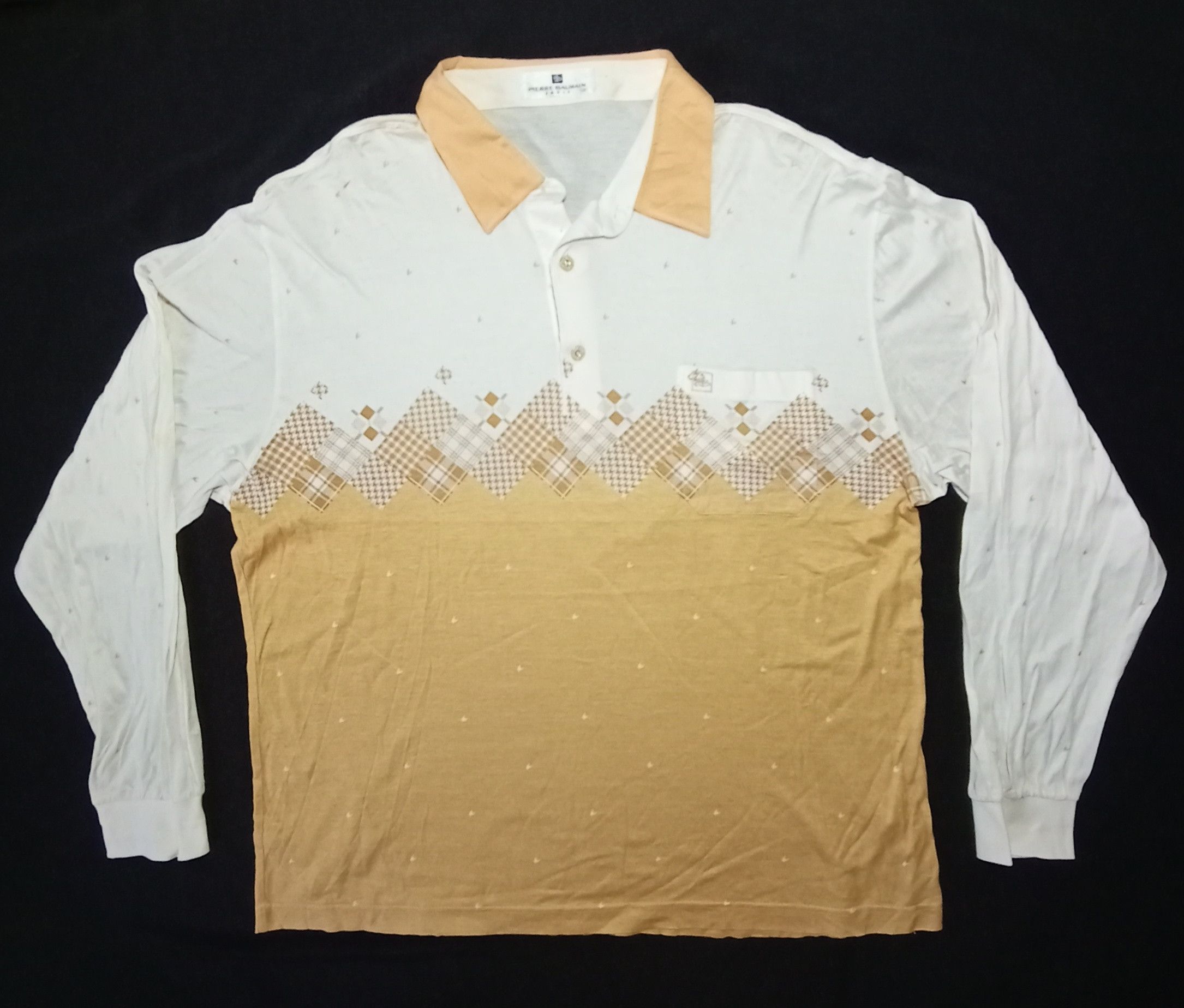 Designer Vintage Pierre Balmain Long Sleeve Shirt Size US M / EU 48-50 / 2 - 1 Thumbnail