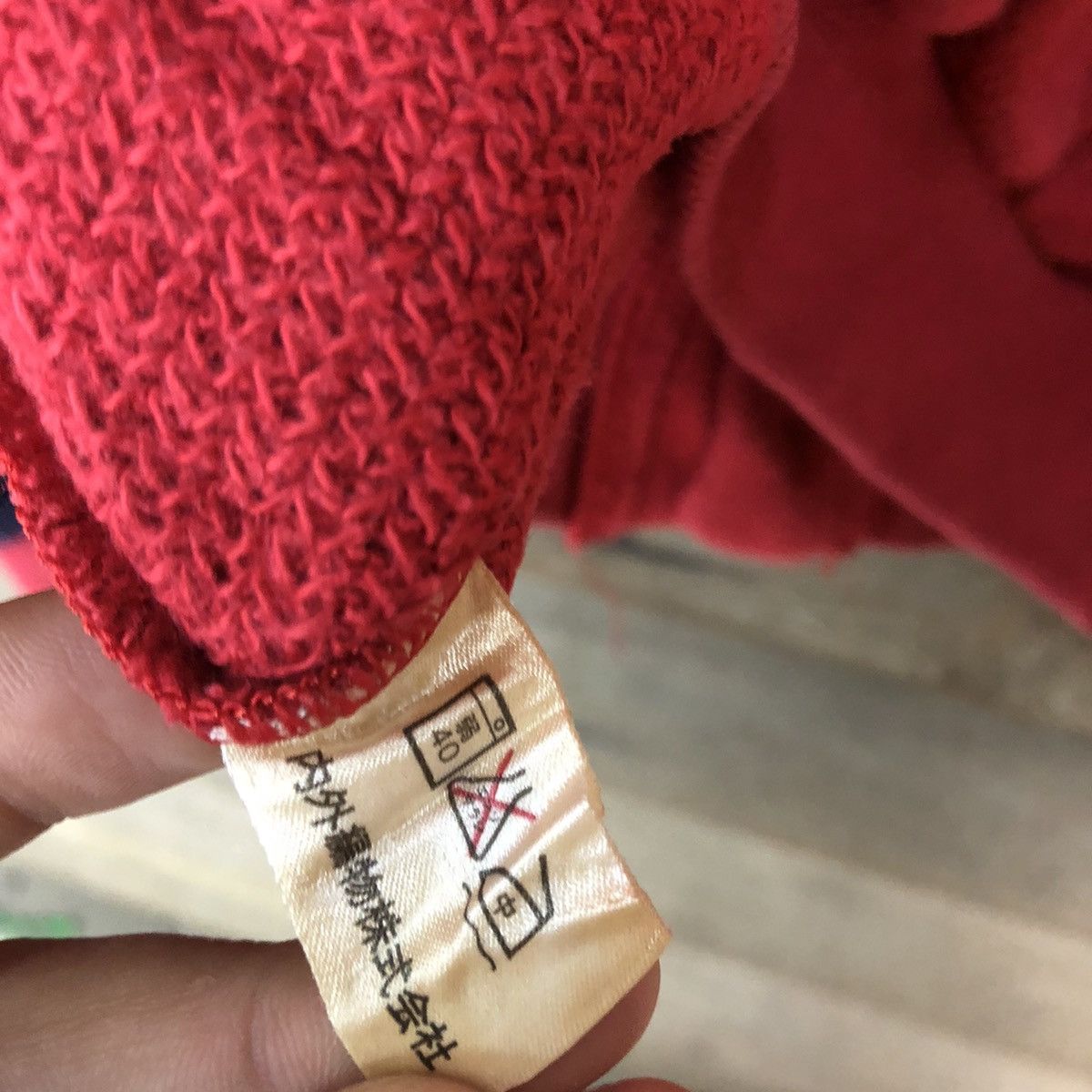 Japanese Brand V.T Red/Blue Cardigan knitwear japan #3604 Size US M / EU 48-50 / 2 - 13 Thumbnail