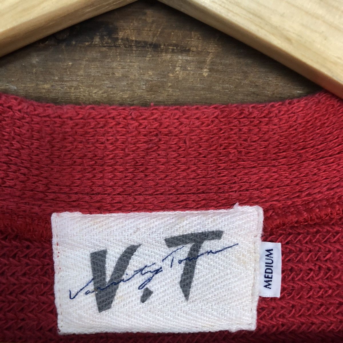 Japanese Brand V.T Red/Blue Cardigan knitwear japan #3604 Size US M / EU 48-50 / 2 - 10 Thumbnail