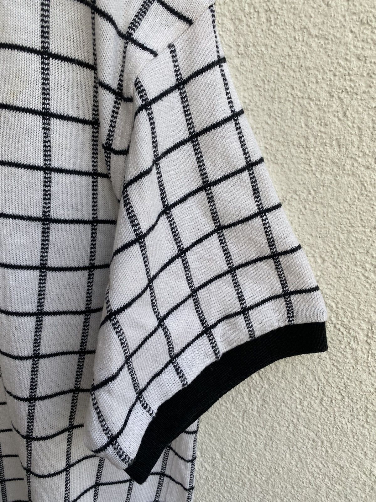 Yves Saint Laurent Knitted YSL Polo Summer Soft White/Black YSL Shirt YSL Tee Size US L / EU 52-54 / 3 - 16 Thumbnail