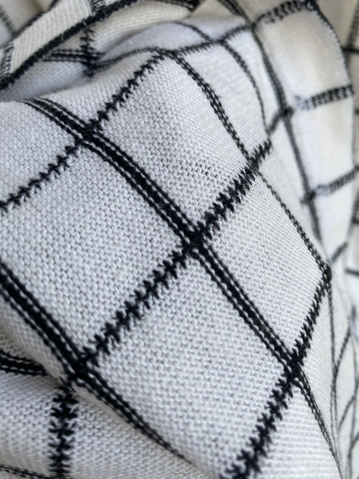 Yves Saint Laurent Knitted YSL Polo Summer Soft White/Black YSL Shirt YSL Tee Size US L / EU 52-54 / 3 - 5 Thumbnail