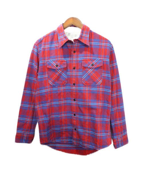 image of Visvim Black Elk Flannel Check Shirt Red, Men's (Size Small)