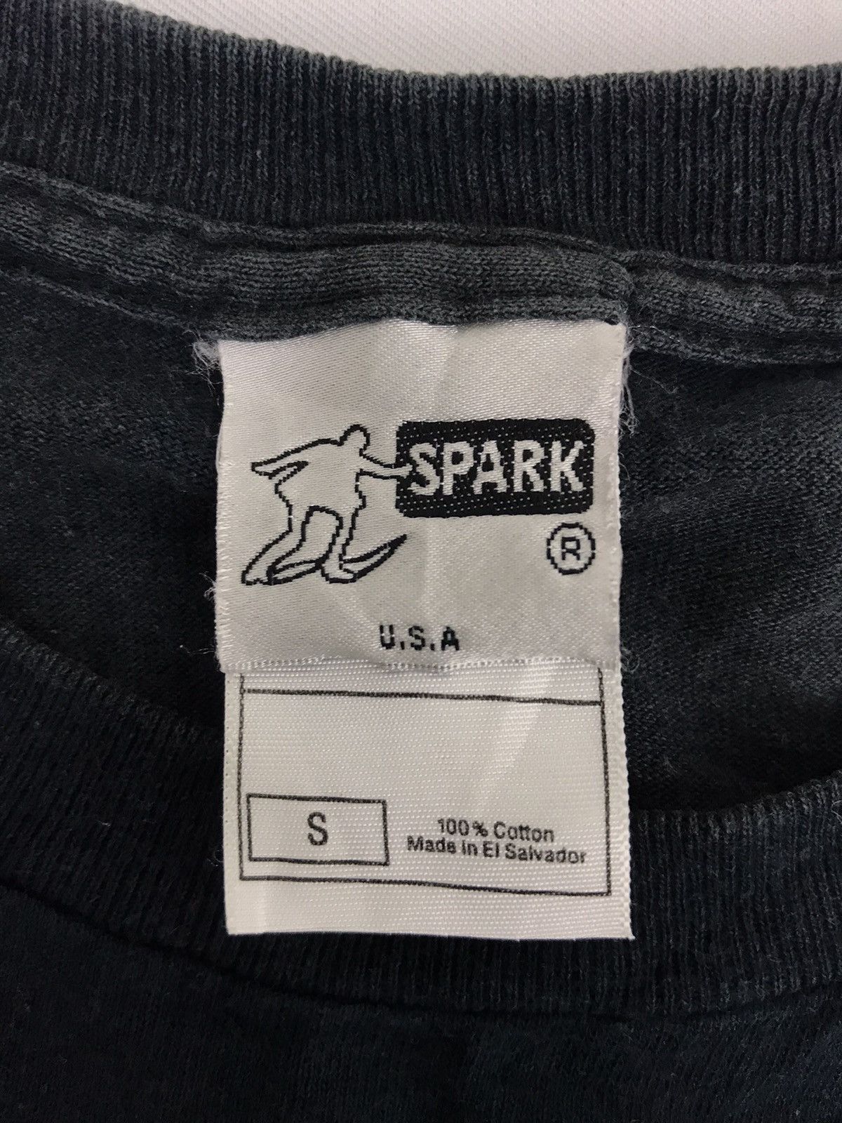 Vintage Rare Spark USA Big cross Logo Spell Out Skate Tee Size US S / EU 44-46 / 1 - 6 Thumbnail