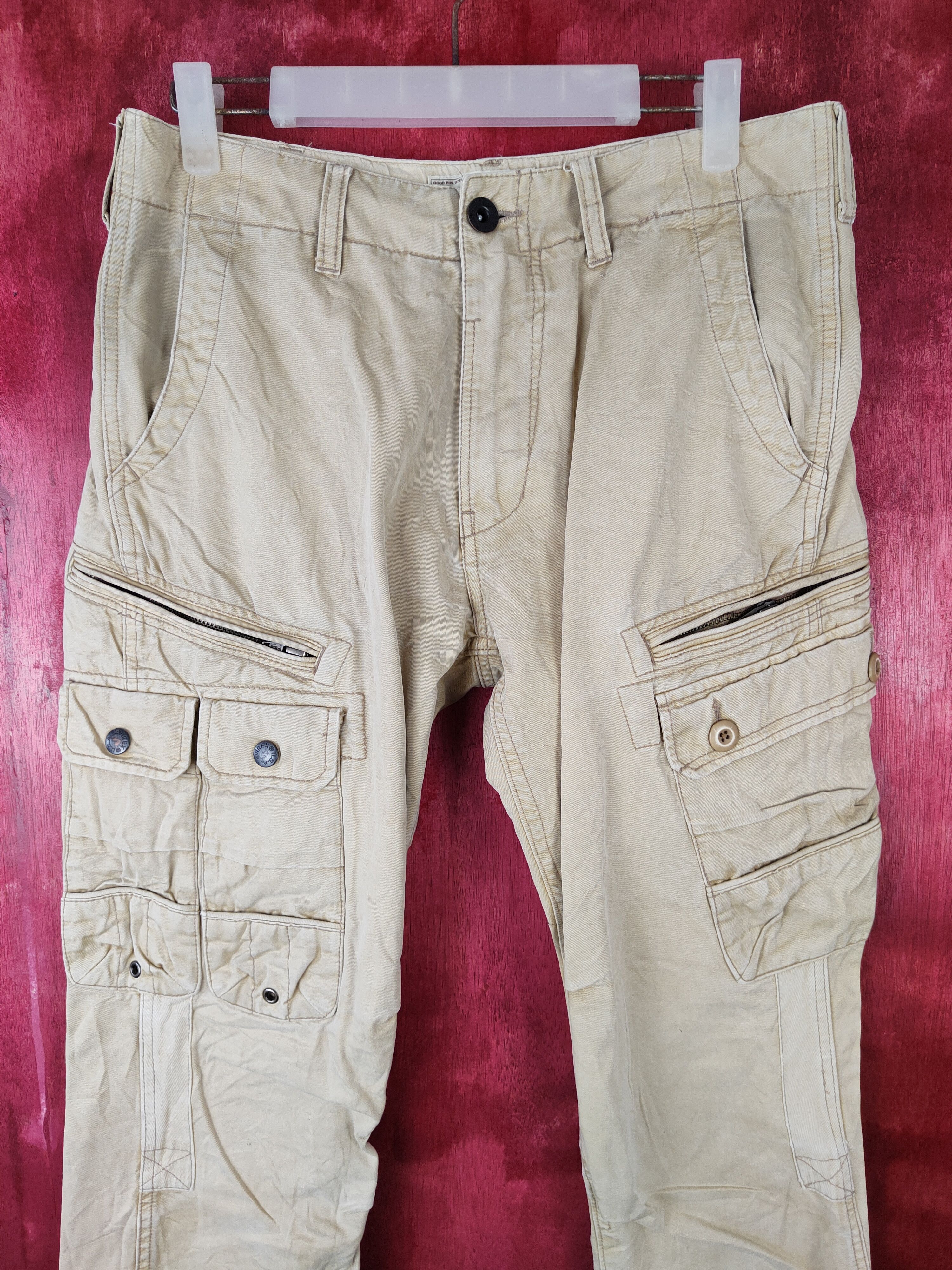 Avirex DL Avirex Brown Multi Pocket Tactical Cargo Pant #S382 Size US 30 / EU 46 - 2 Thumbnail