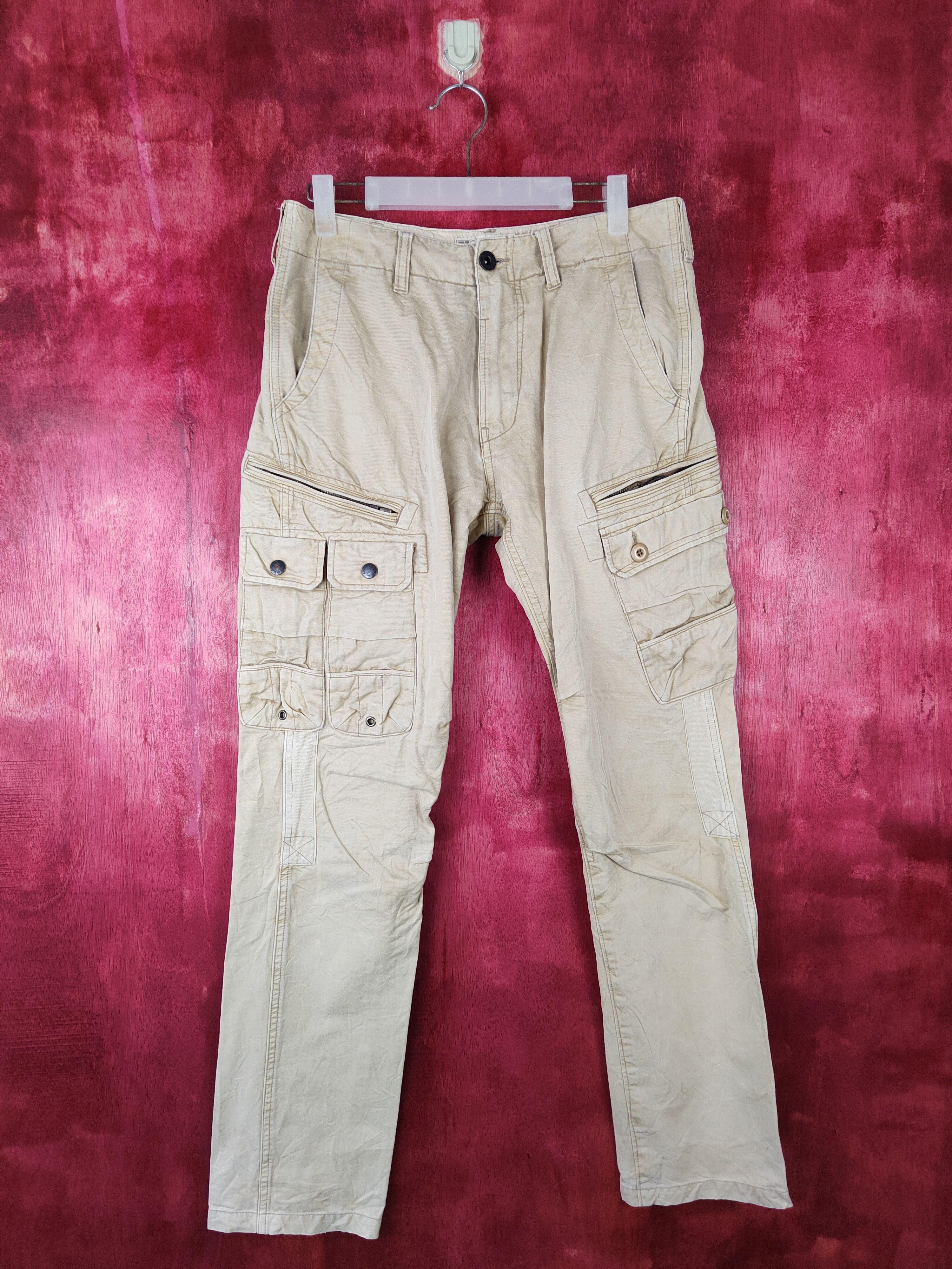 Avirex DL Avirex Brown Multi Pocket Tactical Cargo Pant #S382 Size US 30 / EU 46 - 1 Thumbnail