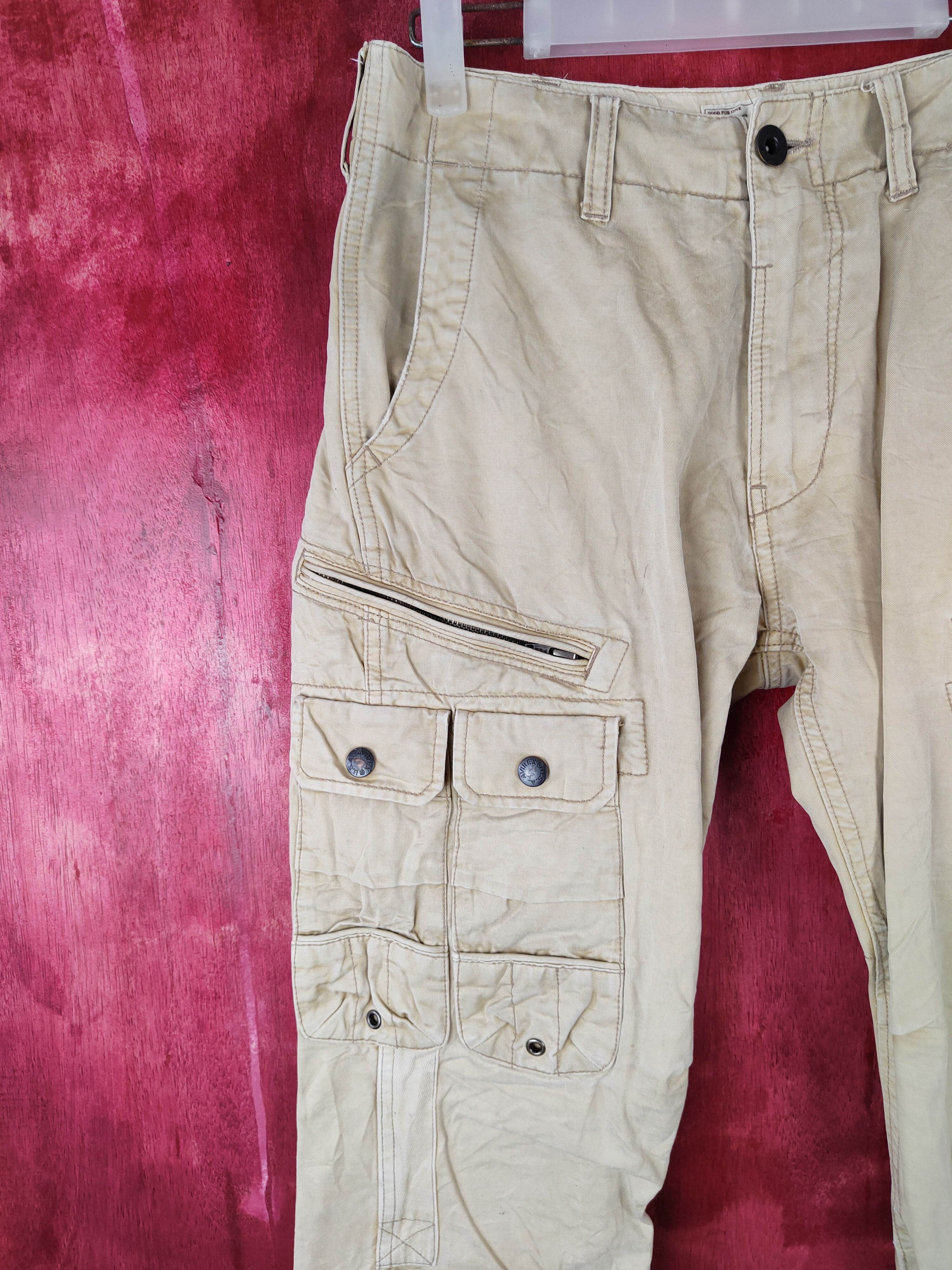 Avirex DL Avirex Brown Multi Pocket Tactical Cargo Pant #S382 Size US 30 / EU 46 - 3 Thumbnail