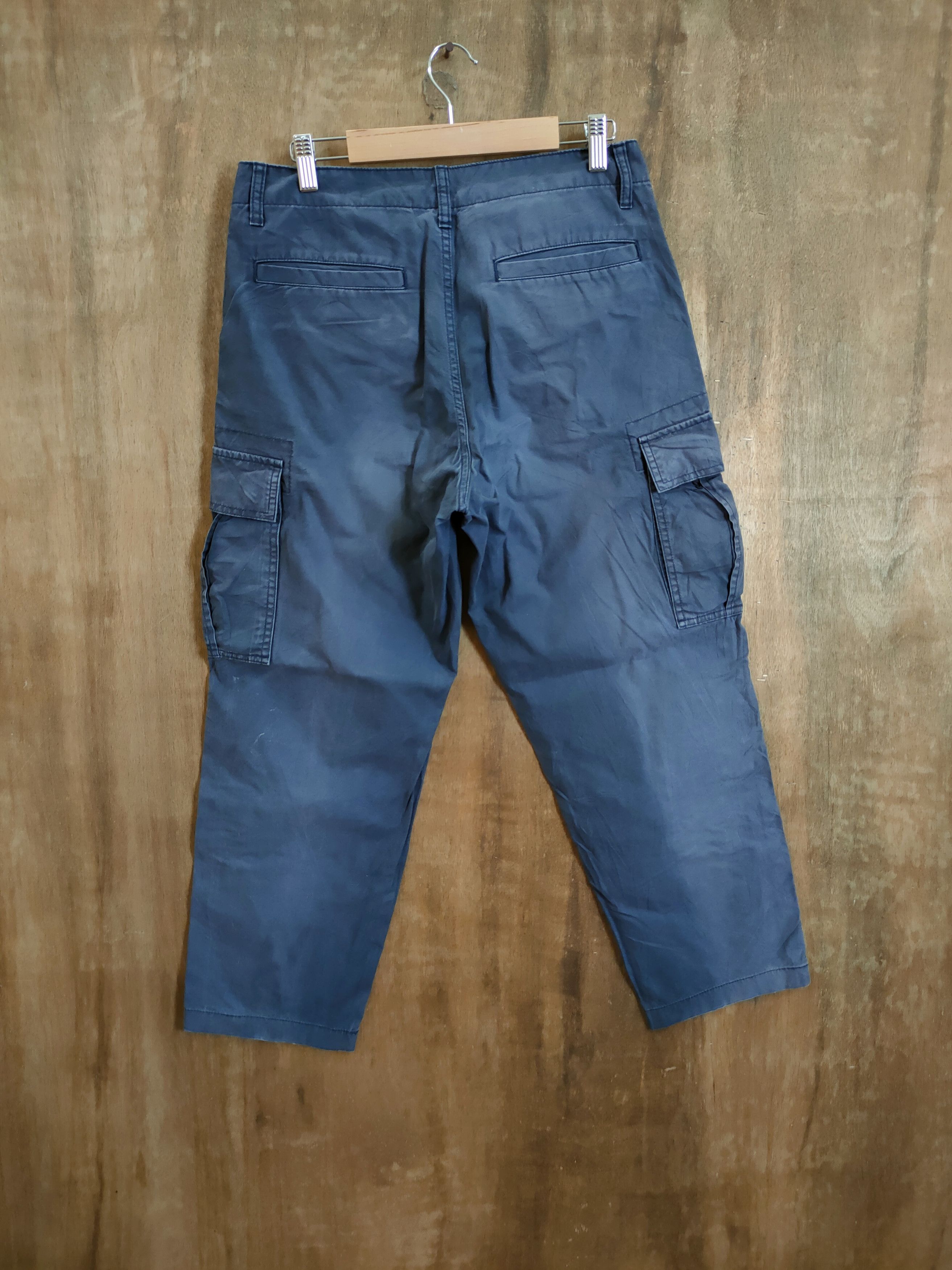 Japanese Brand DLL Uniqlo Faded multipocket tactical cargo pants #46-373 Size US 30 / EU 46 - 6 Thumbnail