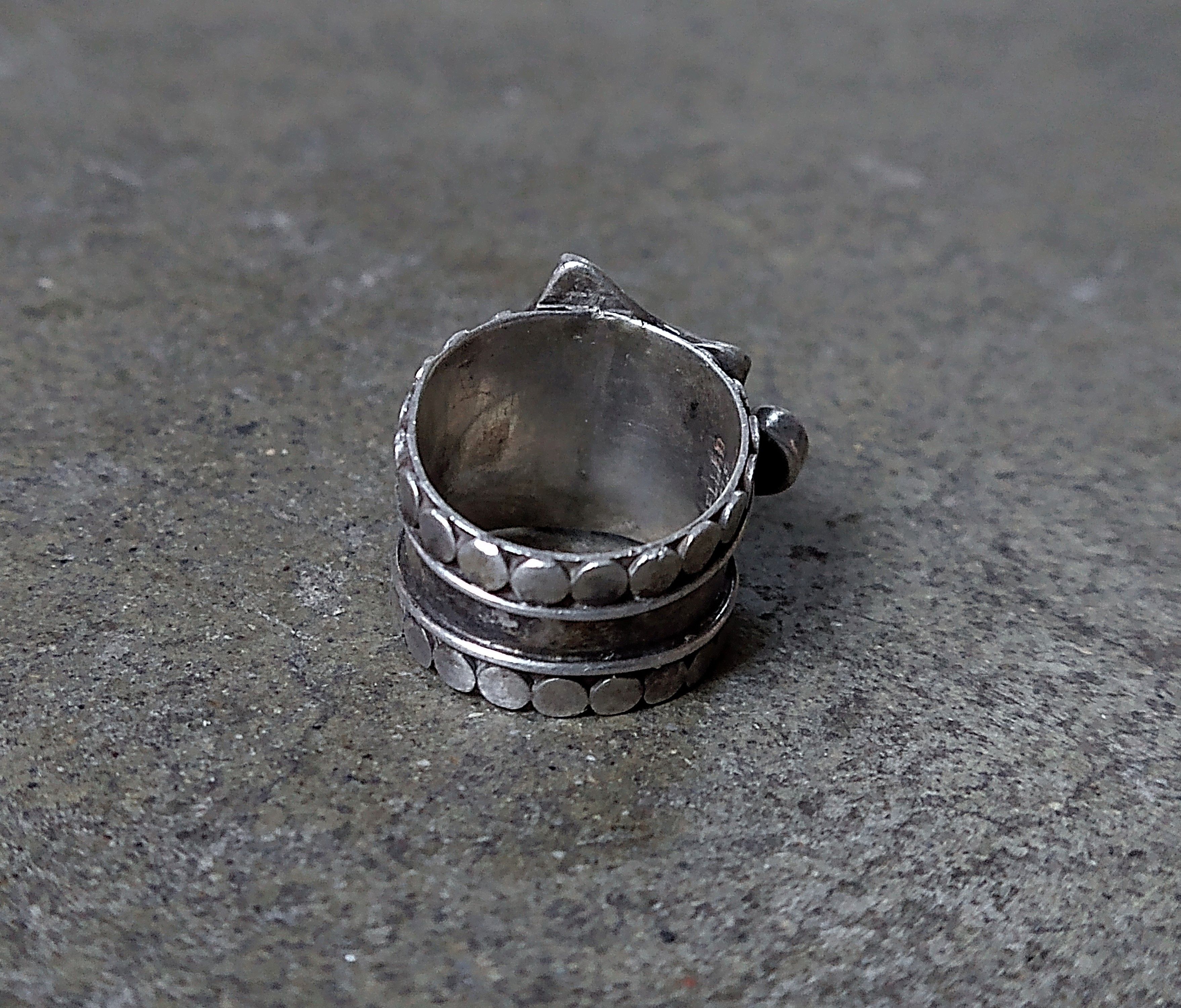 Jewelry Vintage Sterling Silver Ring Shell Star Size 6.5 8.7g Size ONE SIZE - 6 Thumbnail