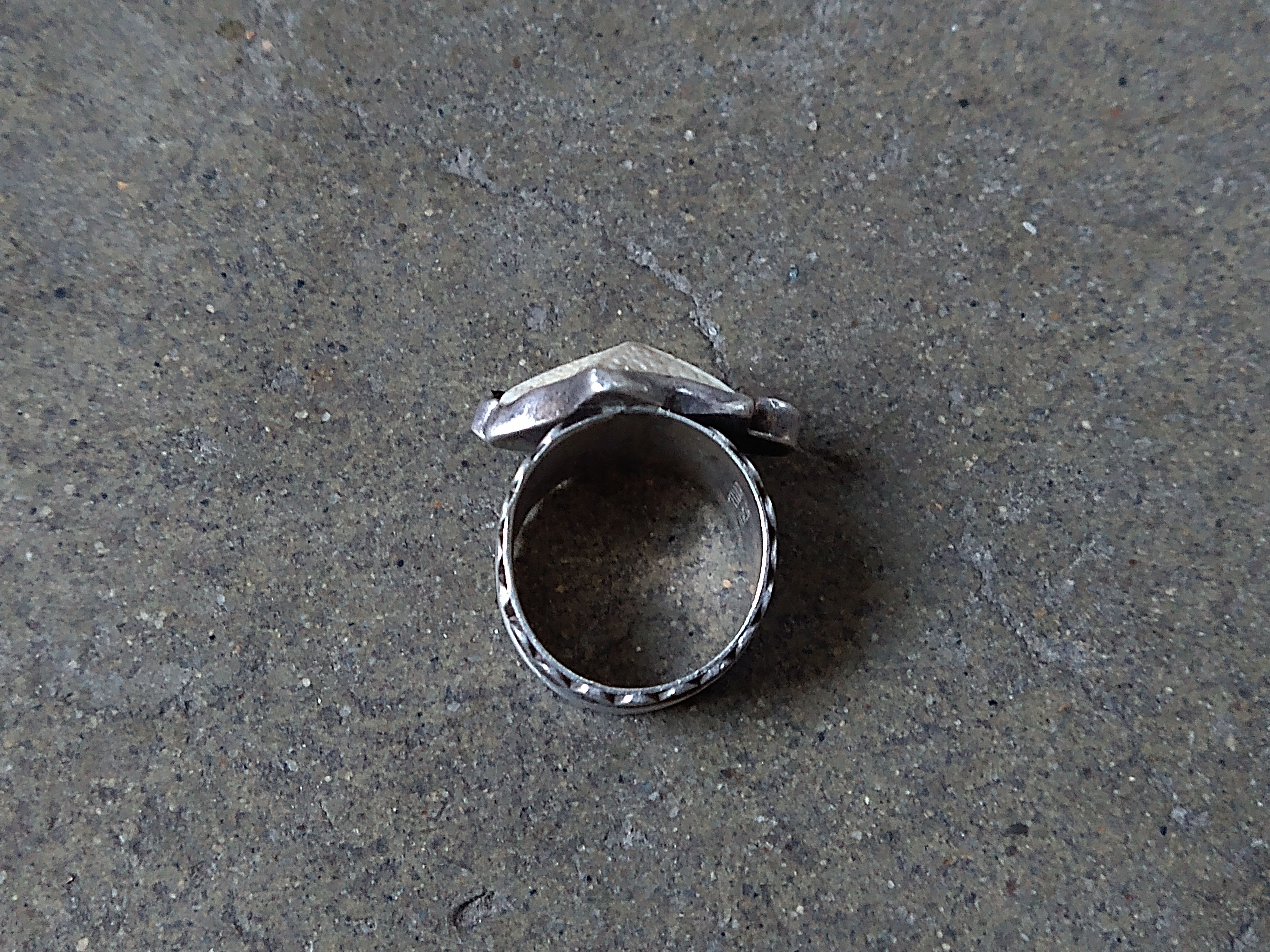 Jewelry Vintage Sterling Silver Ring Shell Star Size 6.5 8.7g Size ONE SIZE - 9 Thumbnail